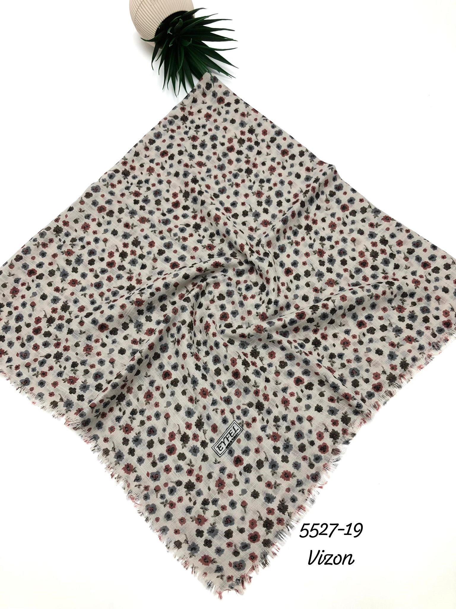 5527 Flamlı Pamuk Eşarp