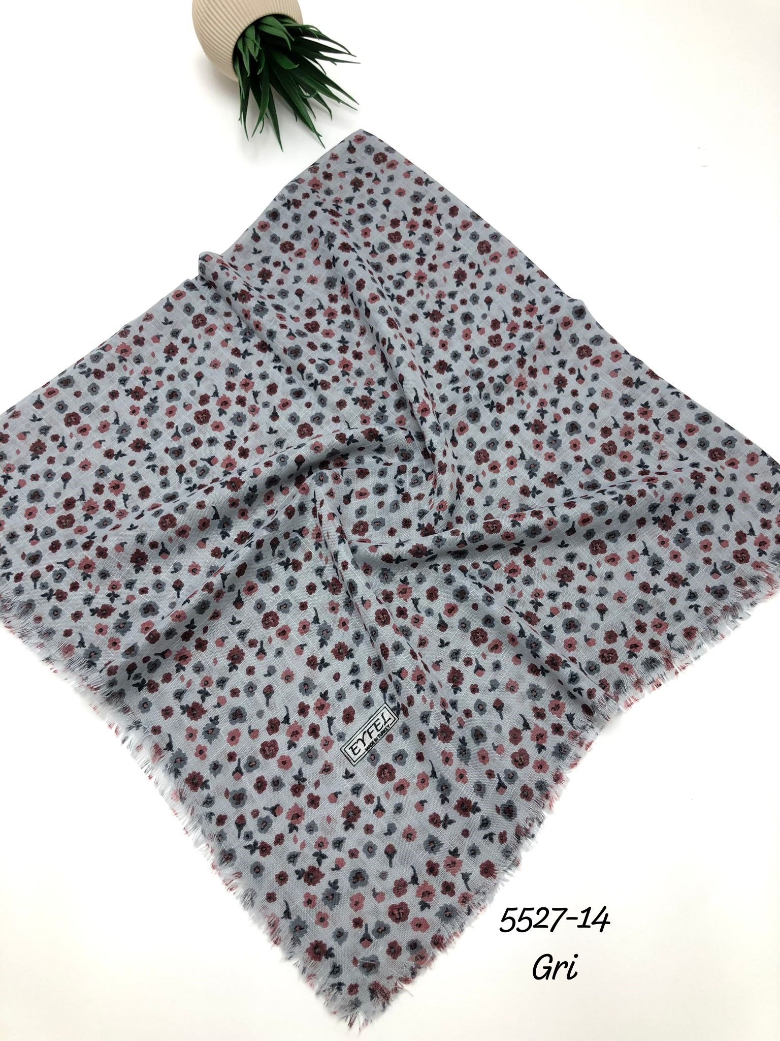 5527 Flamlı Pamuk Eşarp