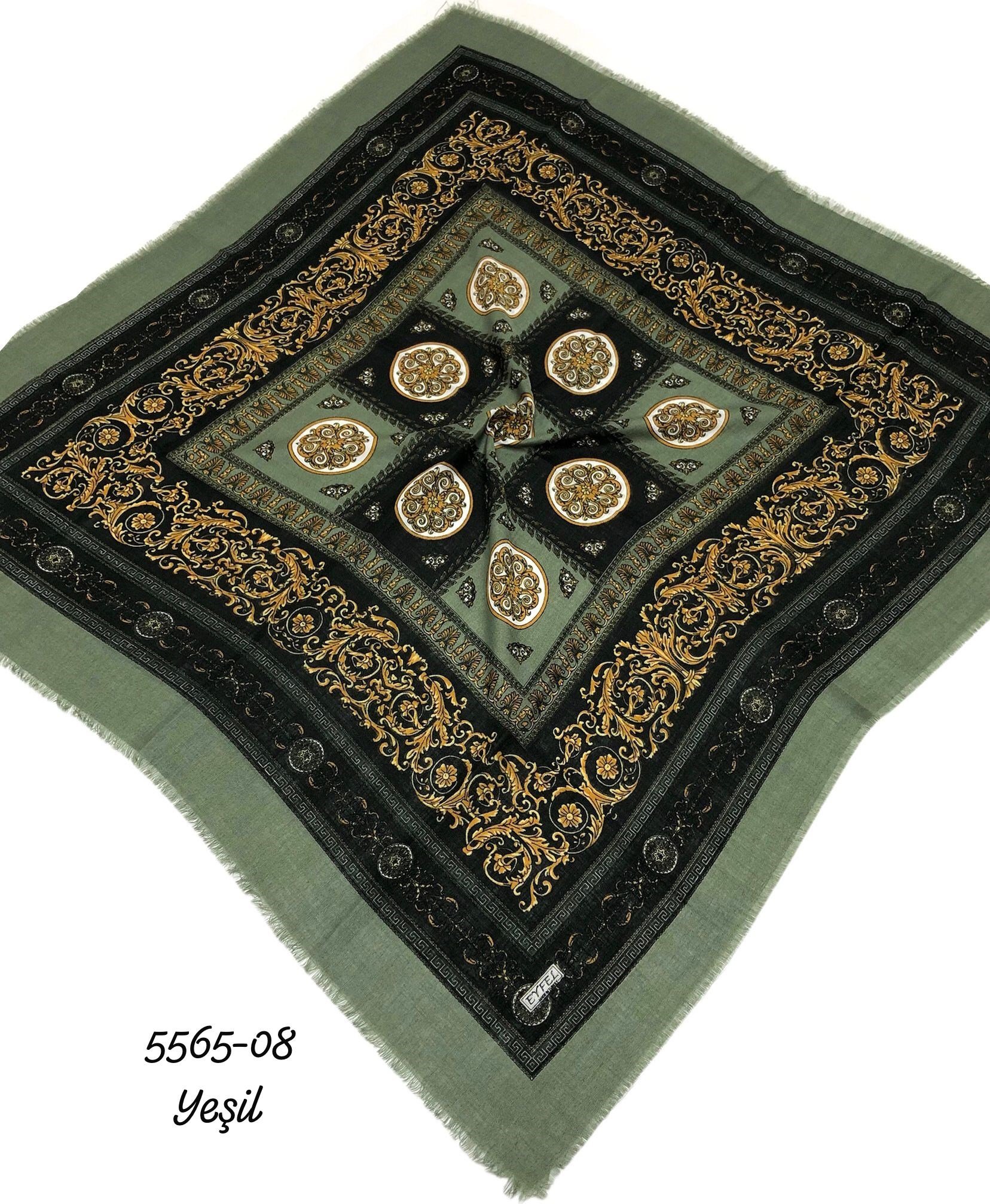 5565 Flamlı Pamuk Eşarp