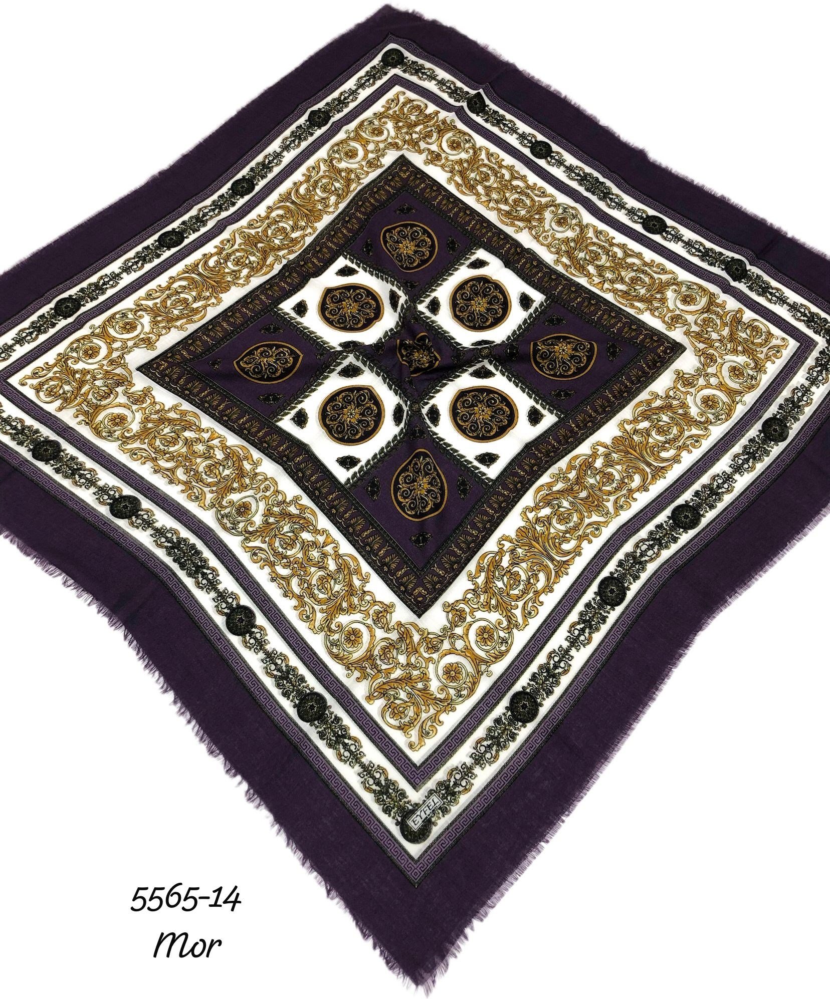 5565 Flamlı Pamuk Eşarp