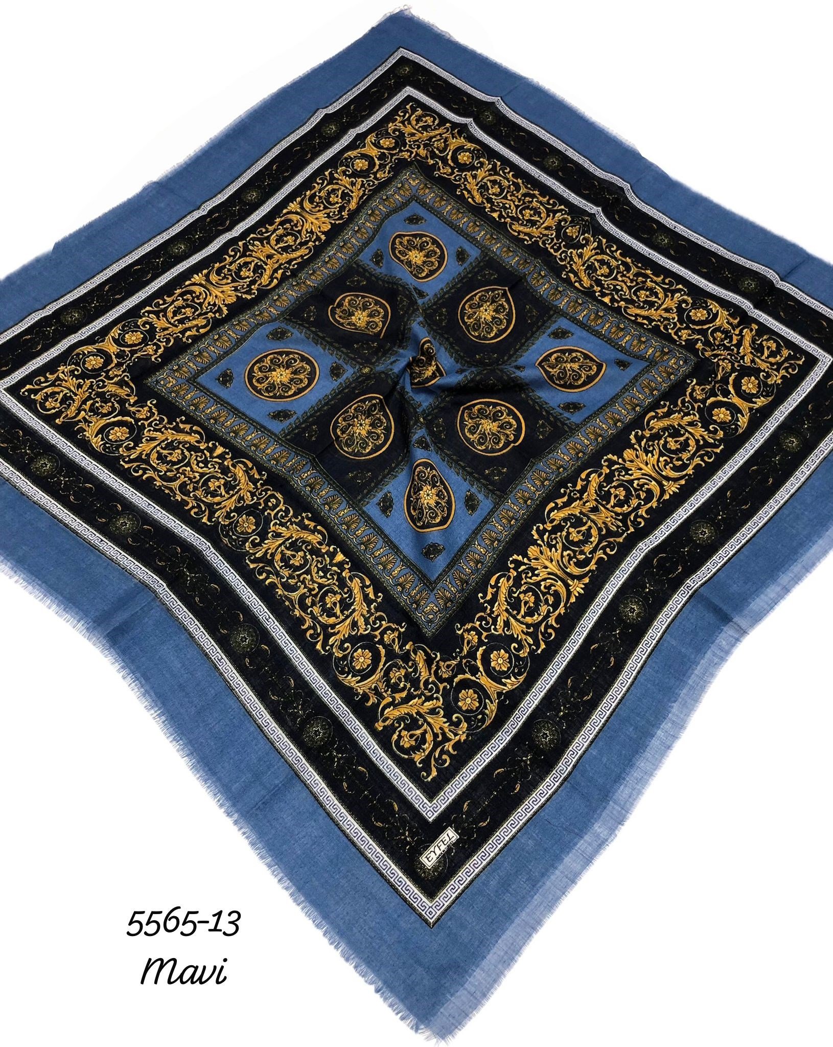 5565 Flamlı Pamuk Eşarp
