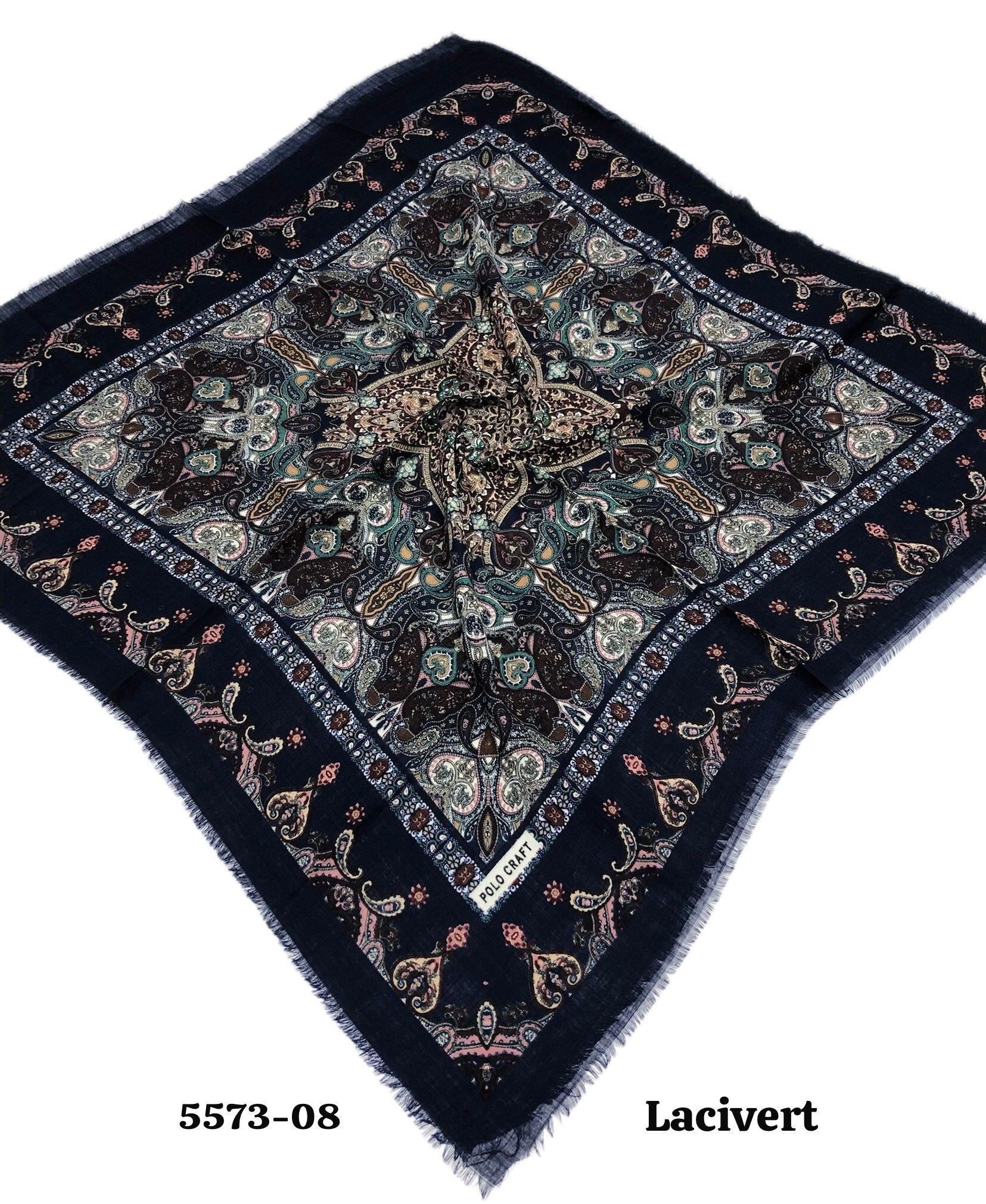 5573 Flamlı Pamuk Eşarp