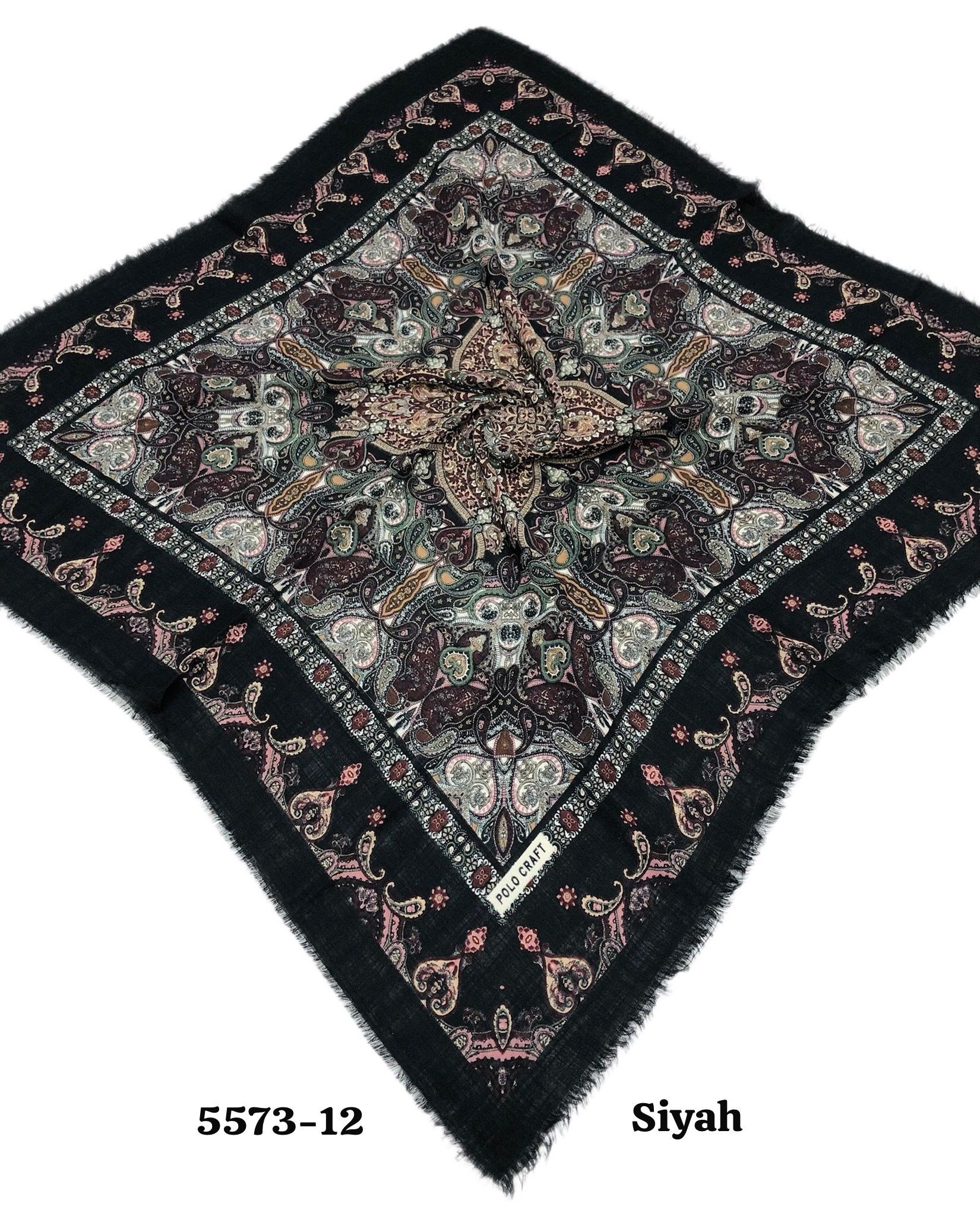 5573 Flamlı Pamuk Eşarp