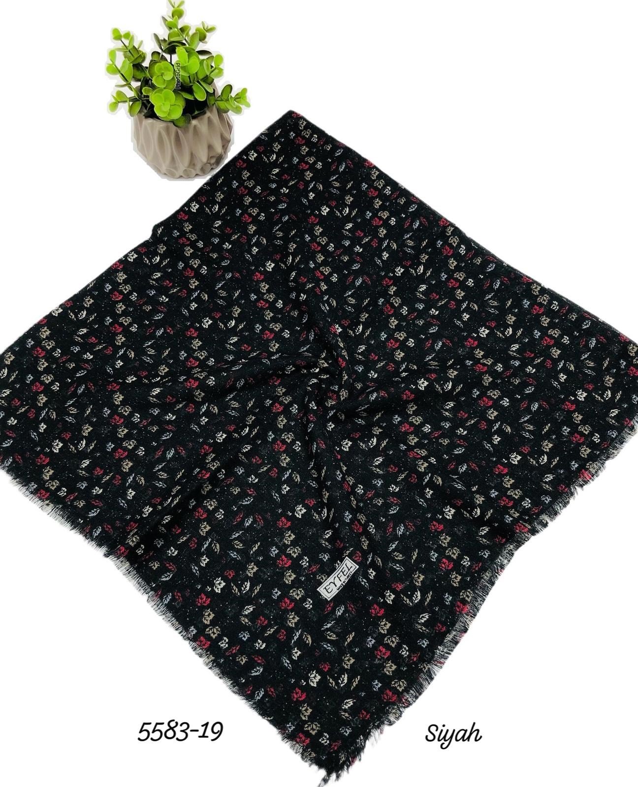 5583 Flamlı Pamuk Eşarp