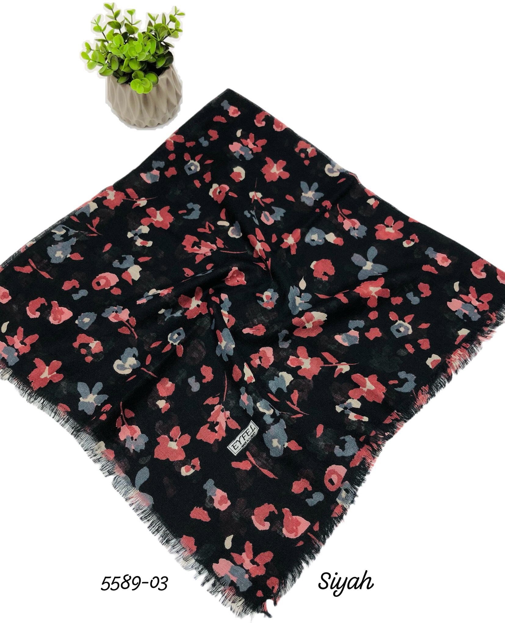 5589 Flamlı Pamuk Eşarp