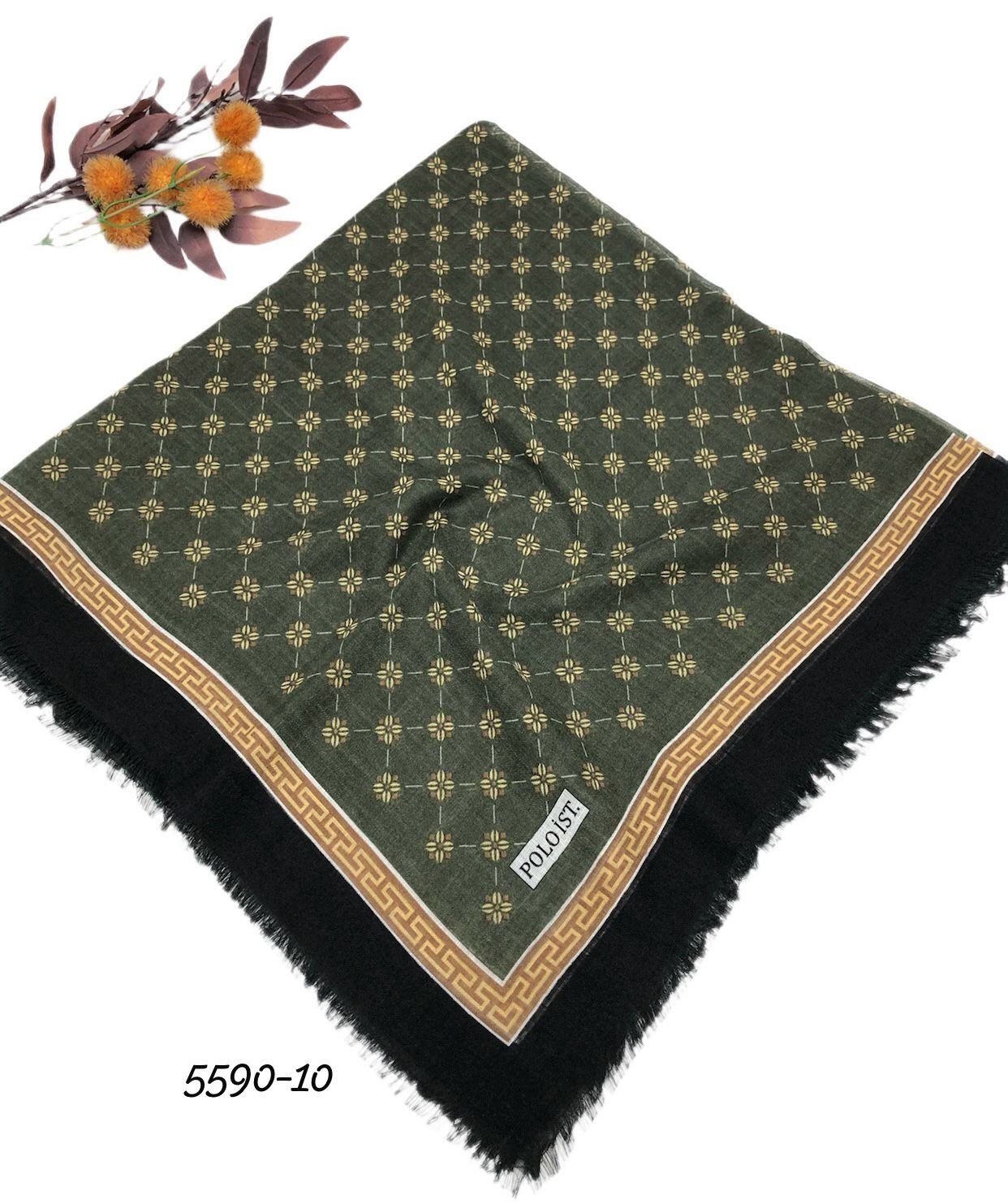 5590 Flamlı Pamuk Eşarp