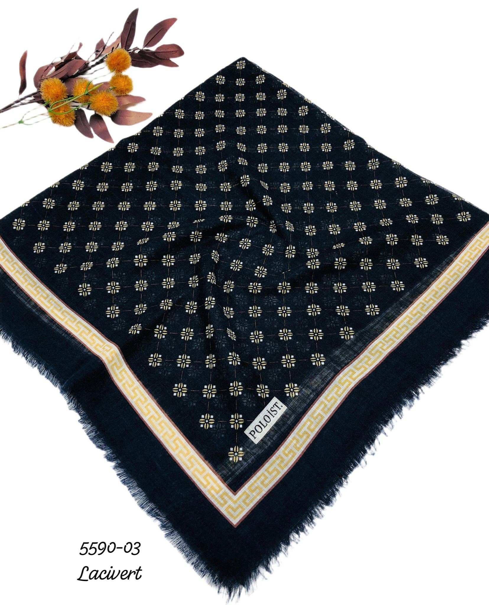 5590 Flamlı Pamuk Eşarp
