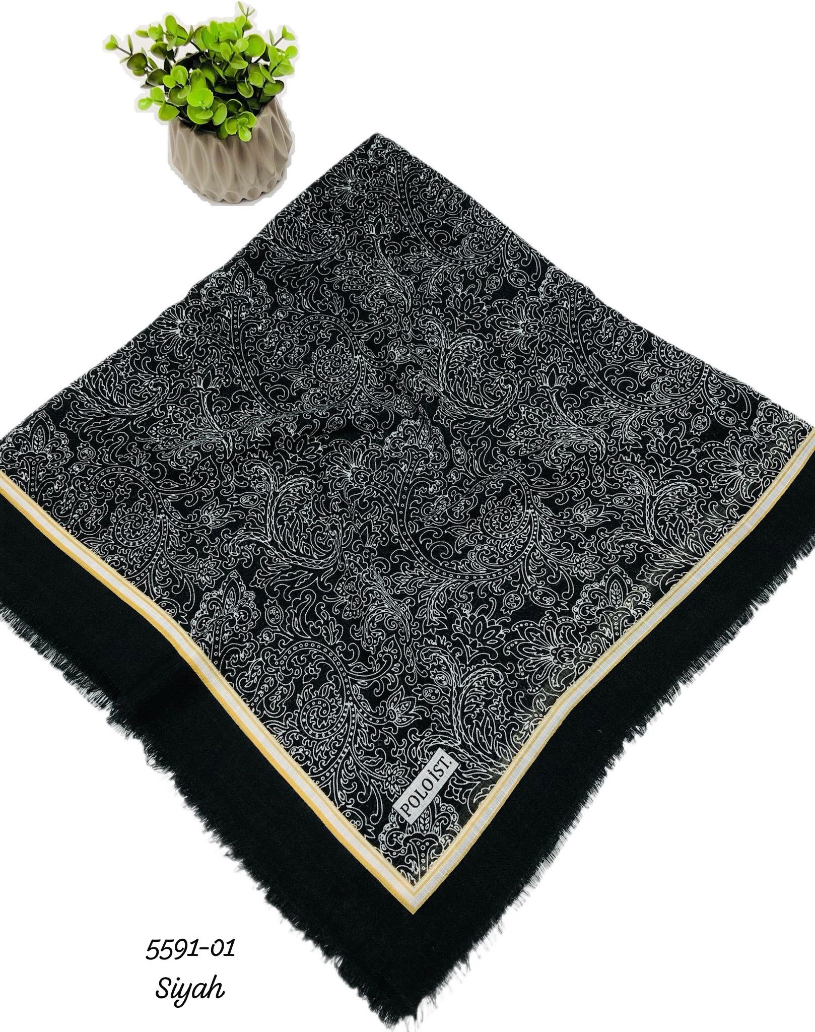 5591 Flamlı Pamuk Eşarp