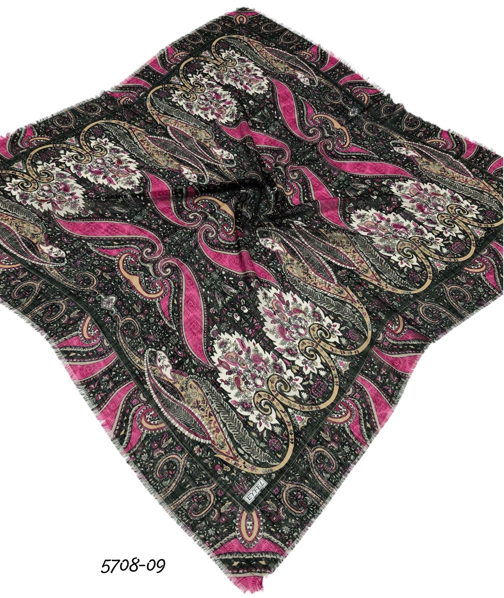 5708 Flamlı Pamuk Eşarp