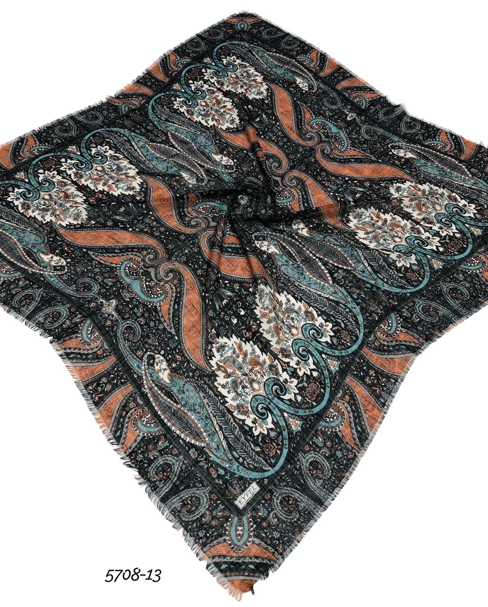 5708 Flamlı Pamuk Eşarp