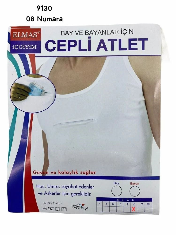 9130 Cepli Fermuarlı Atlet
