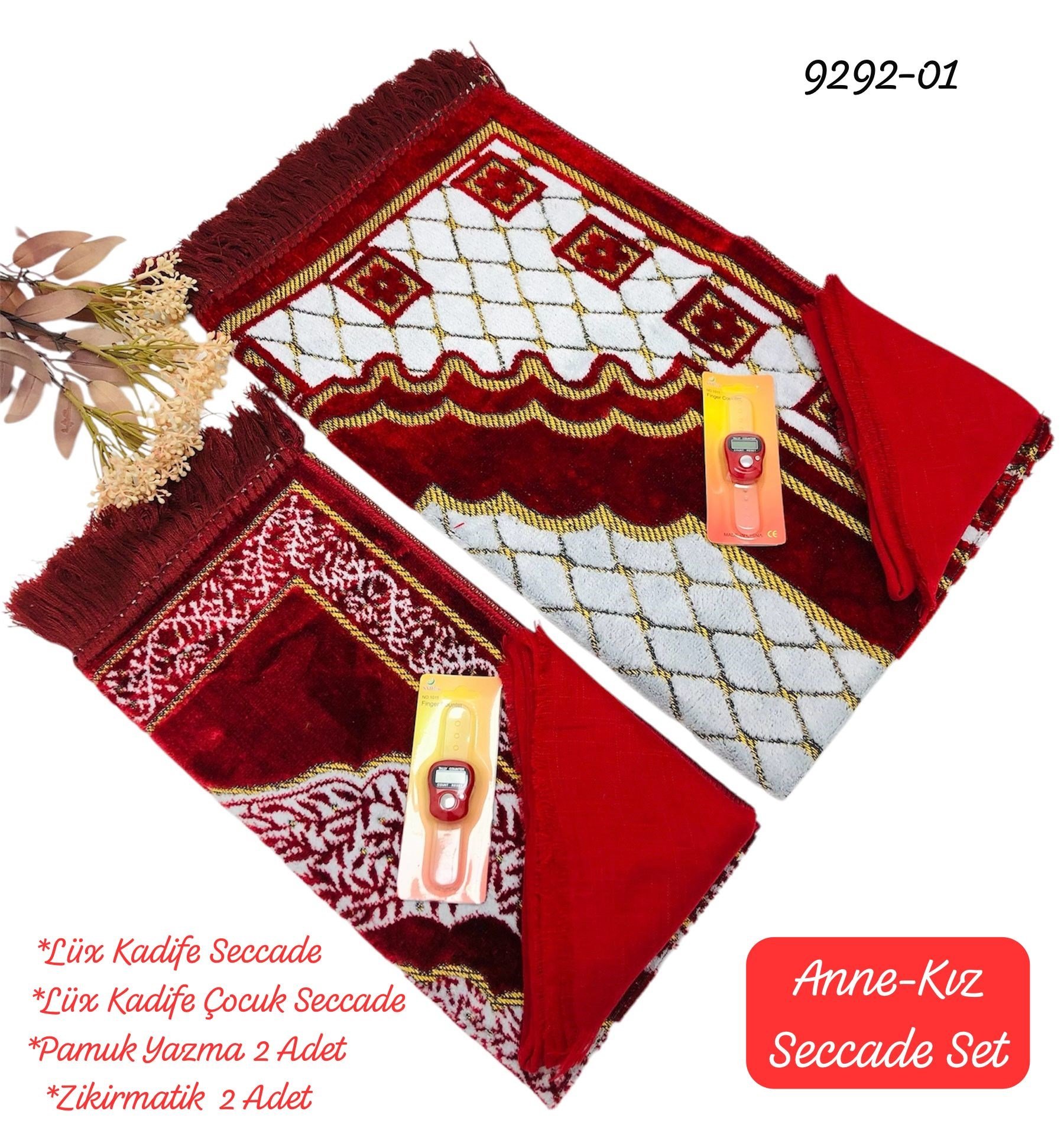9292 Anne Kız Seccade Set