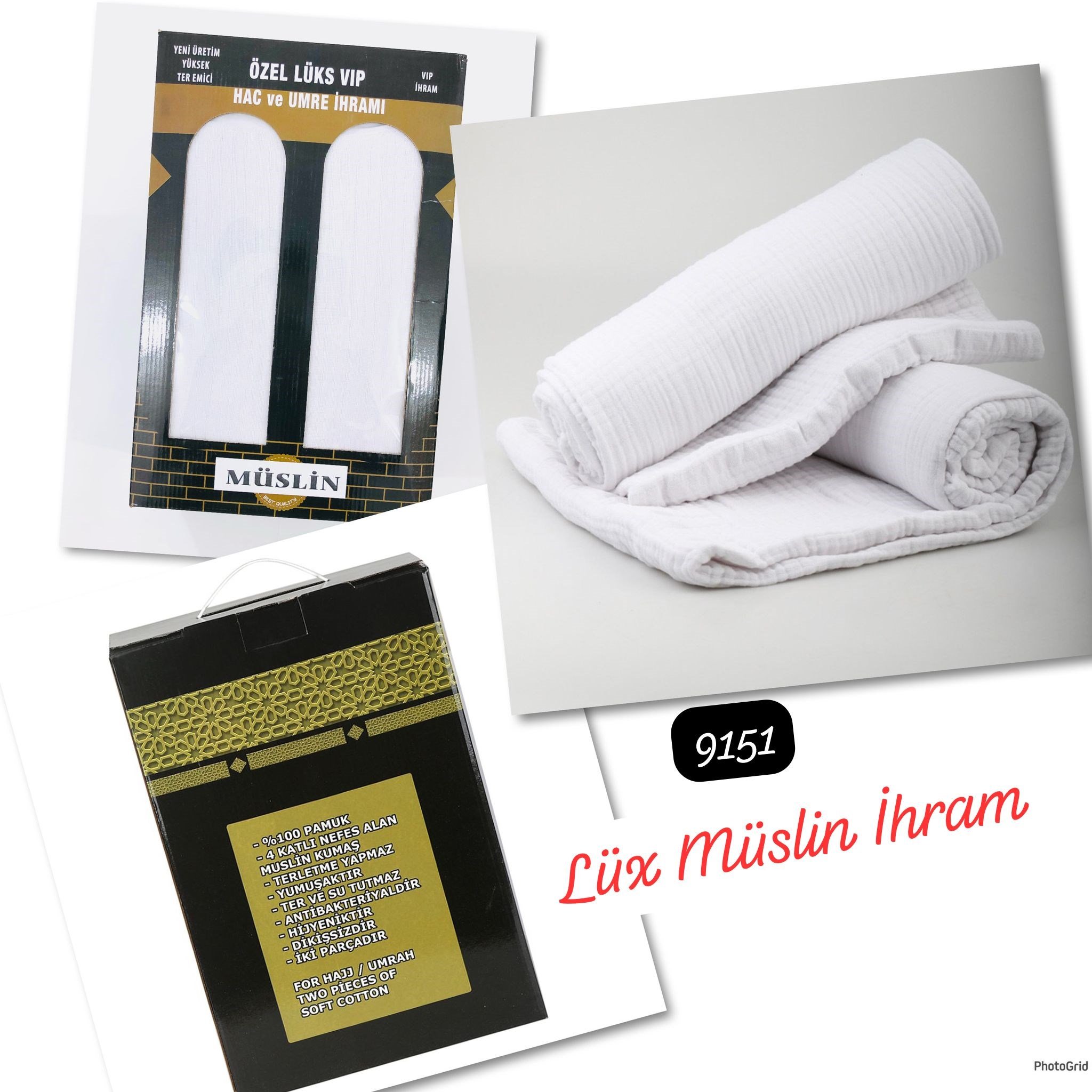 9151 Lüx İhram Müslin Kumaş