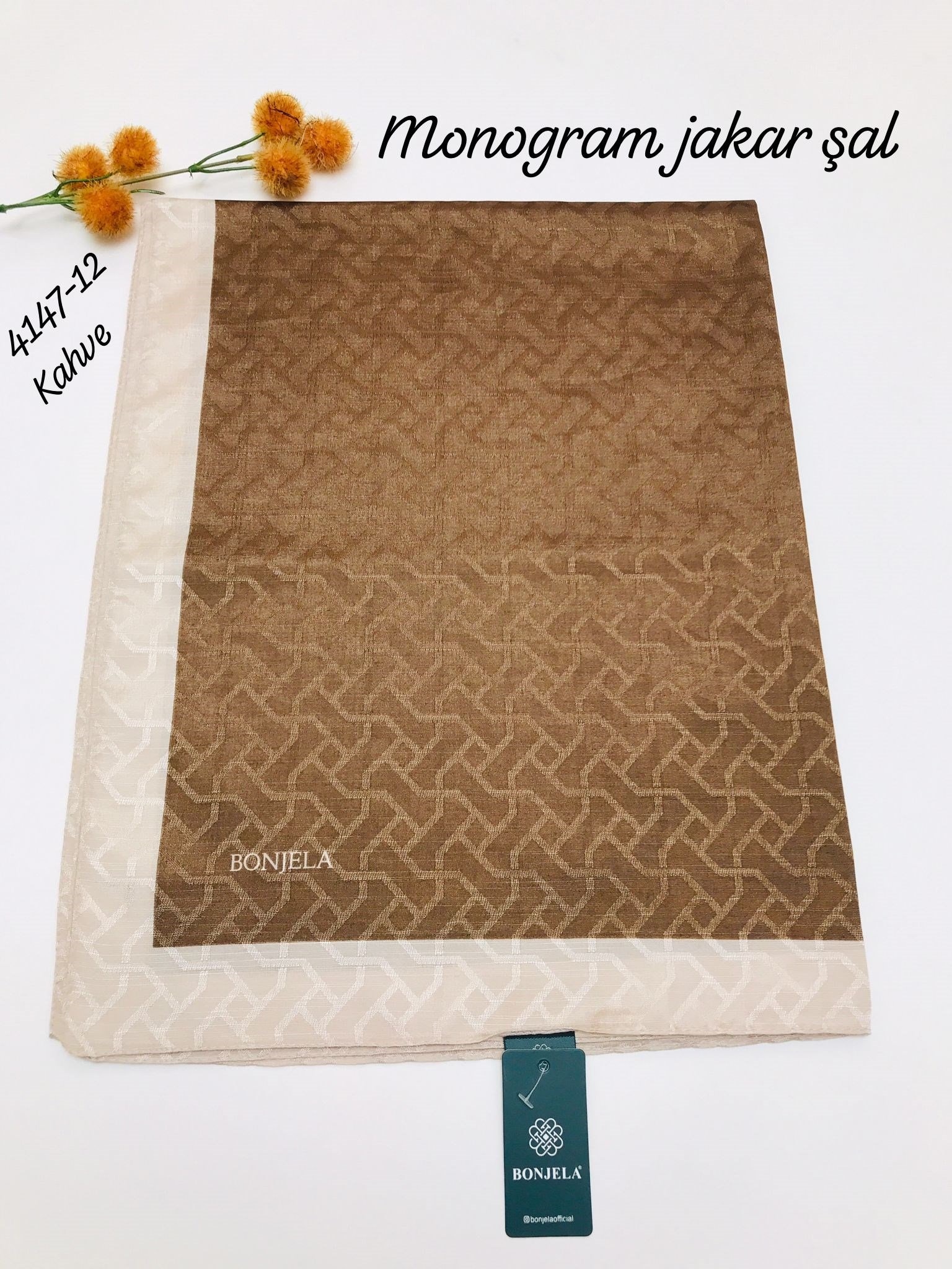4147 Monogram Jakar Şal