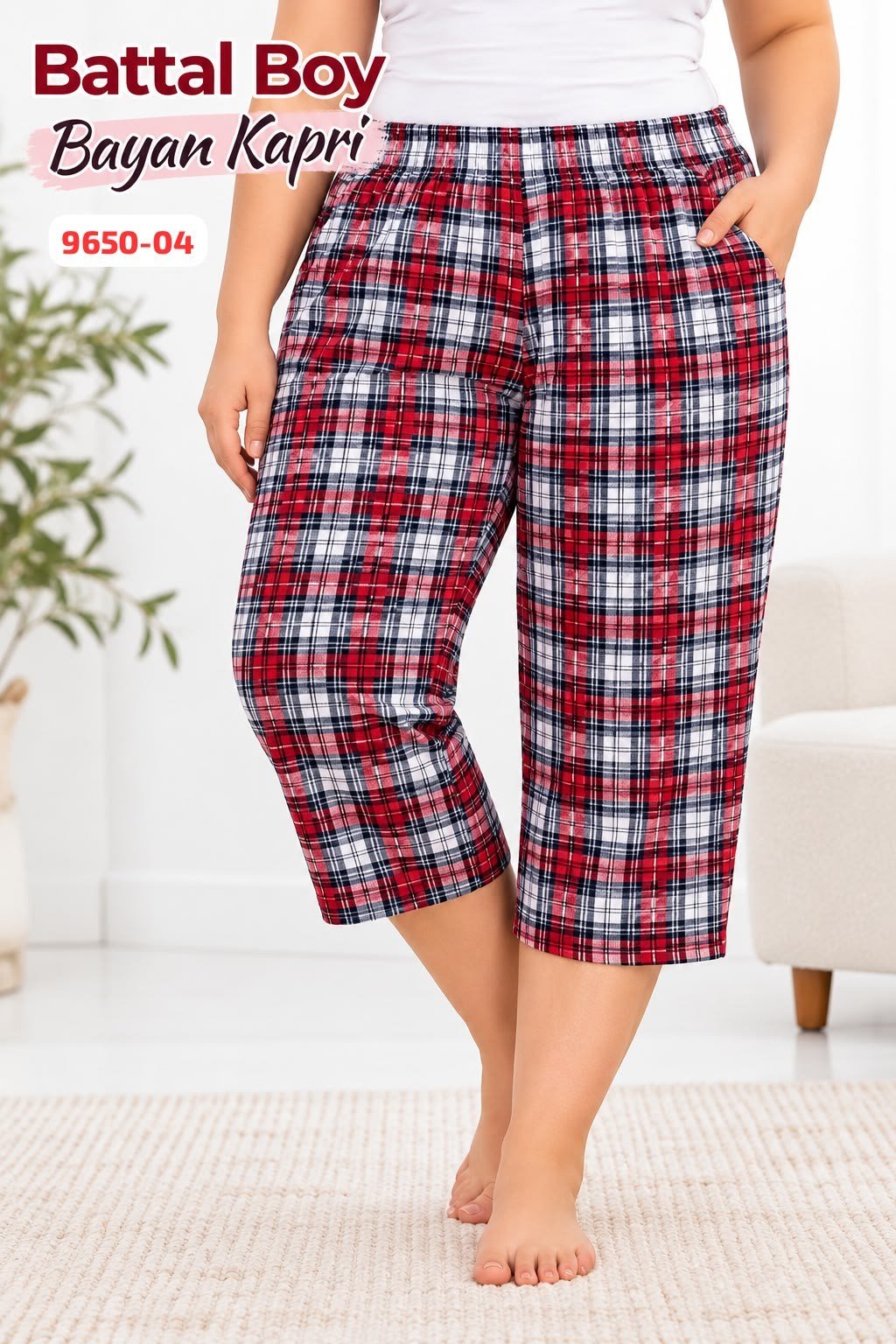 Battal Boy Kapri Pijama