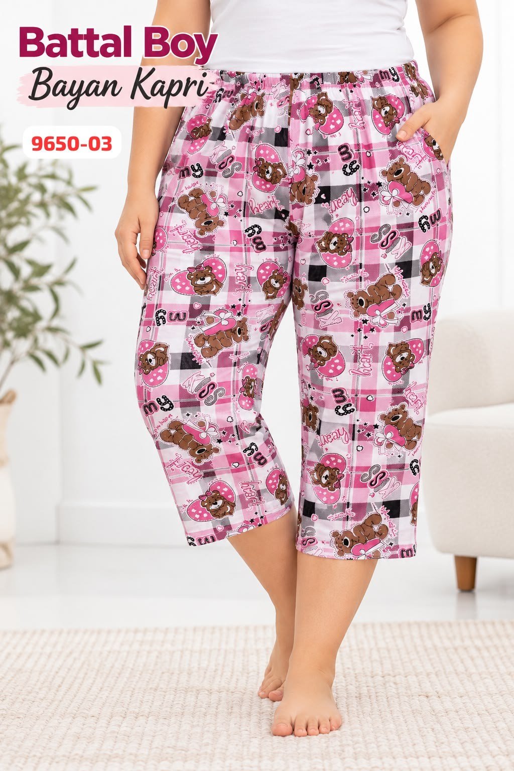 Battal Boy Kapri Pijama