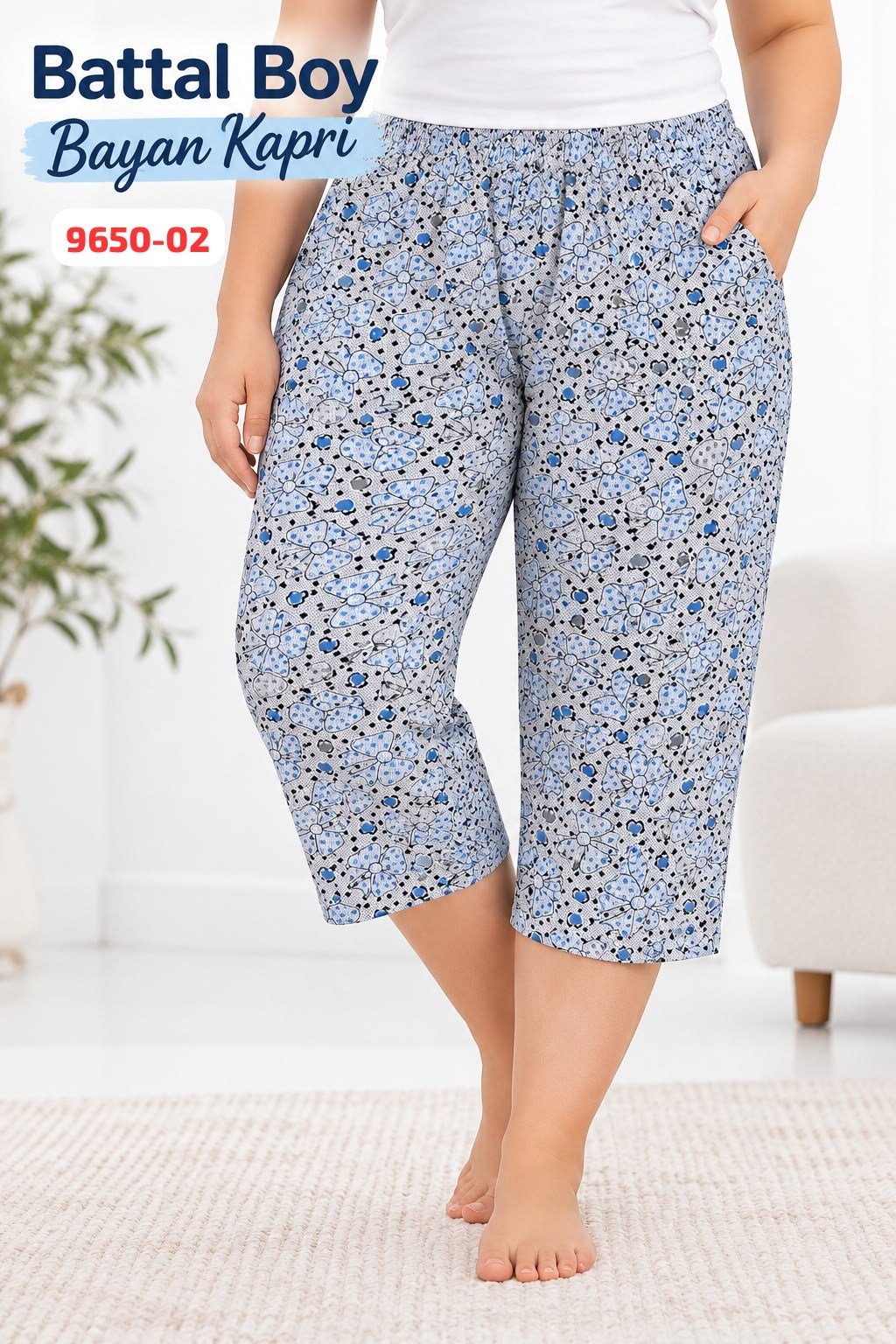 Battal Boy Kapri Pijama