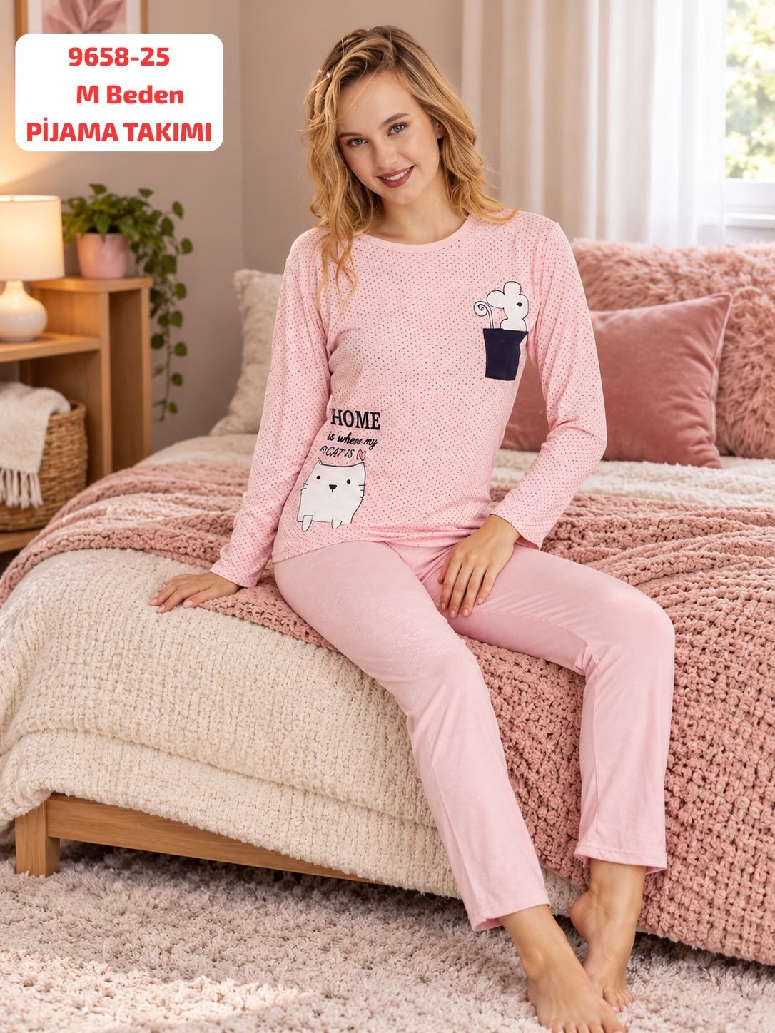 Viskon Pijama Takımı