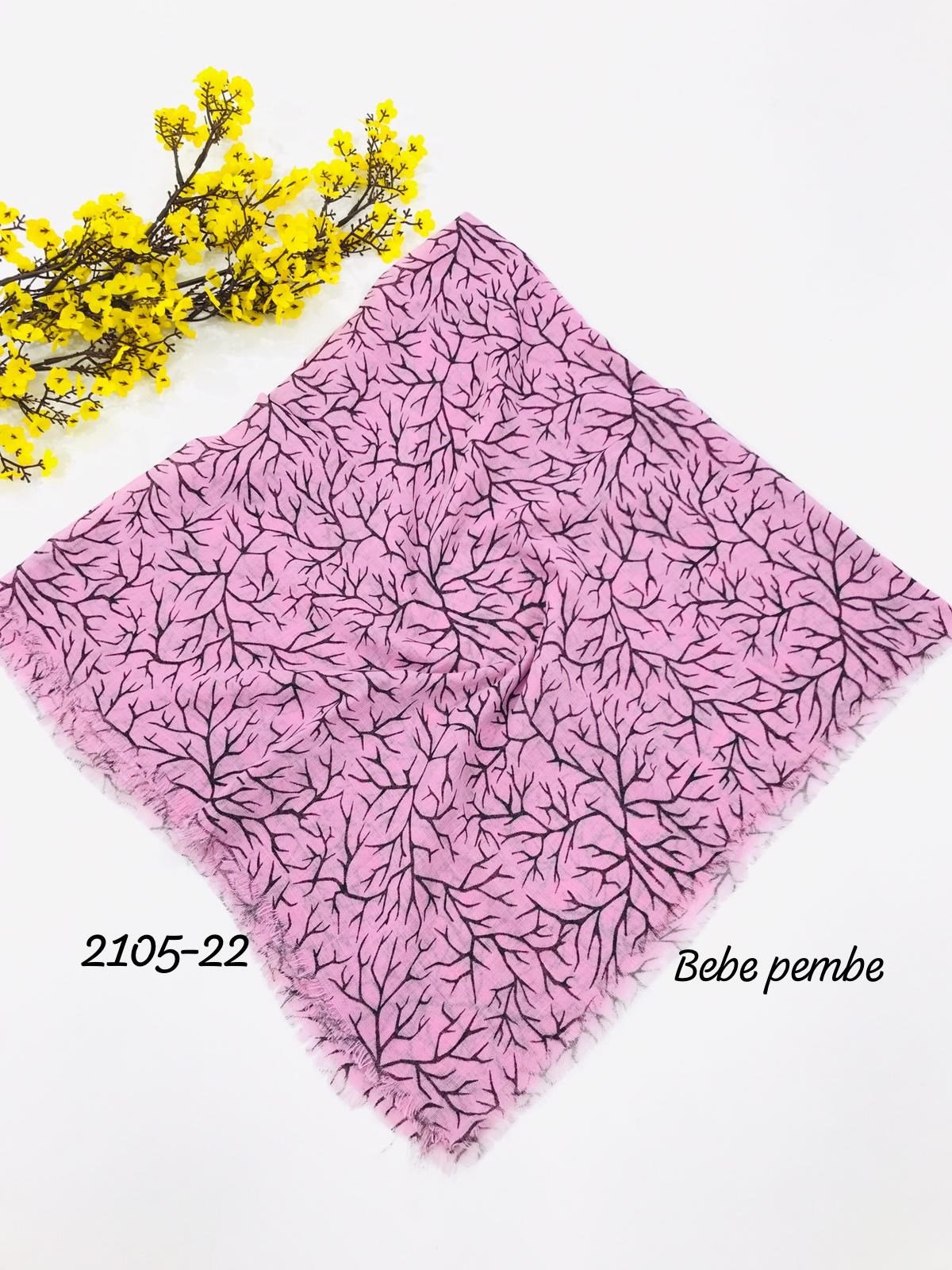 2105 Flamlı Pamuk Eşarp