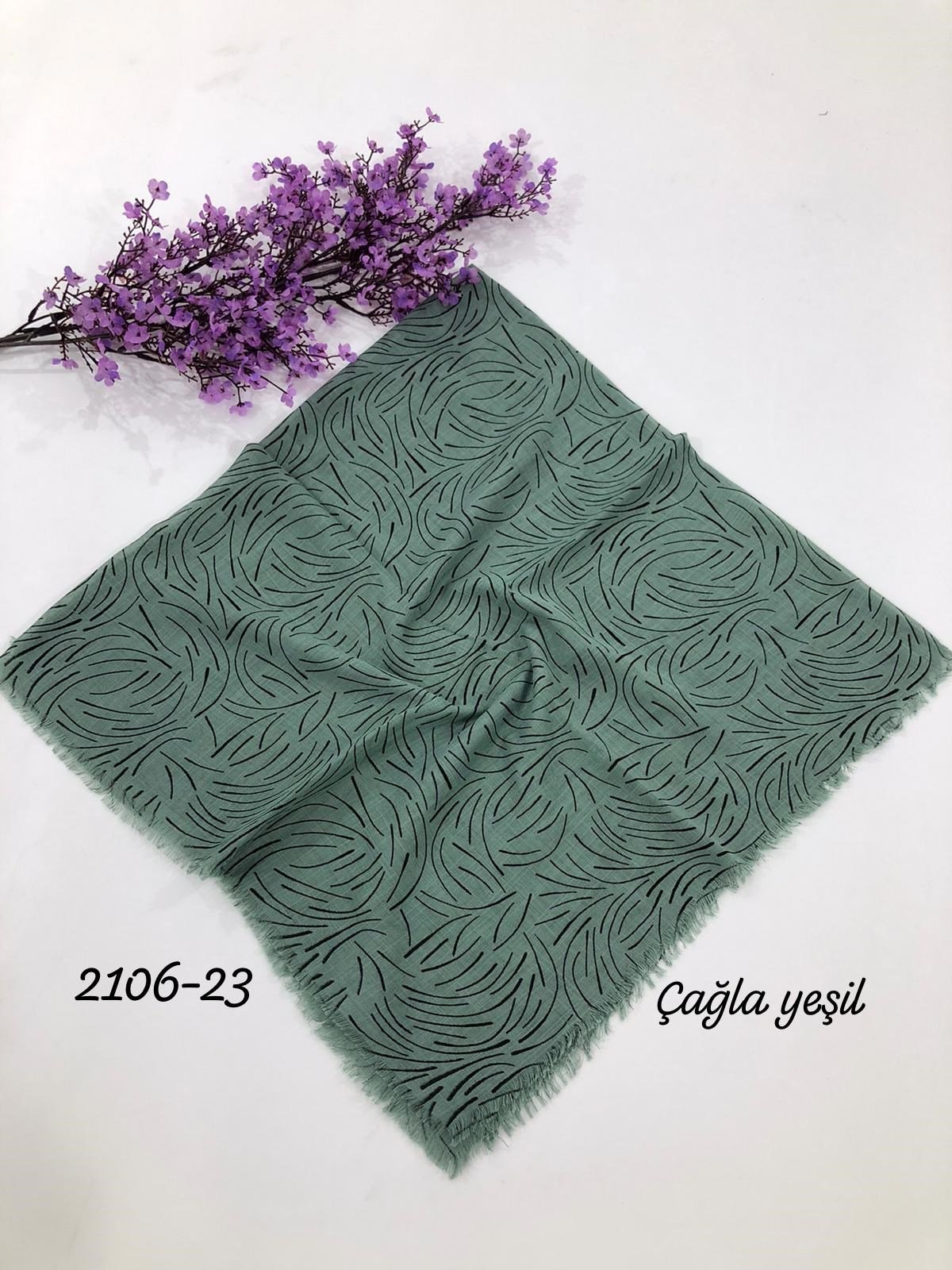 2106 Flamlı Pamuk Eşarp