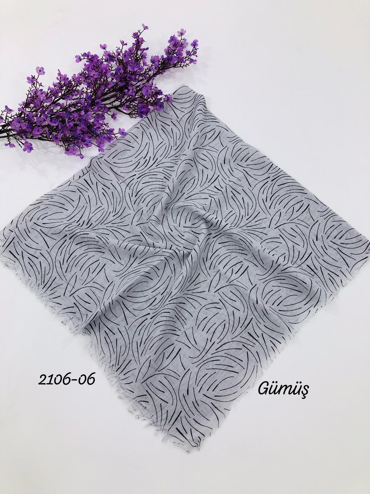2106 Flamlı Pamuk Eşarp