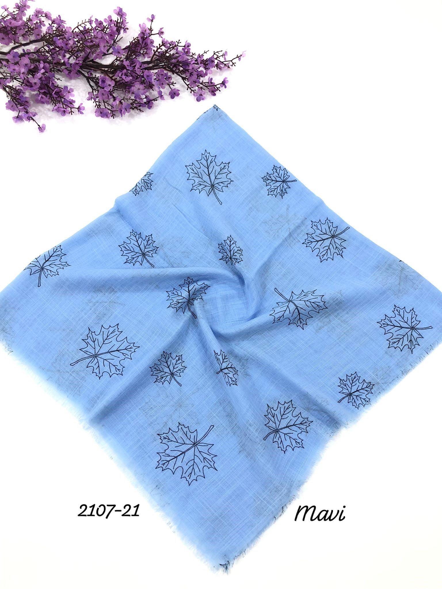 2107 Flamlı Pamuk Eşarp