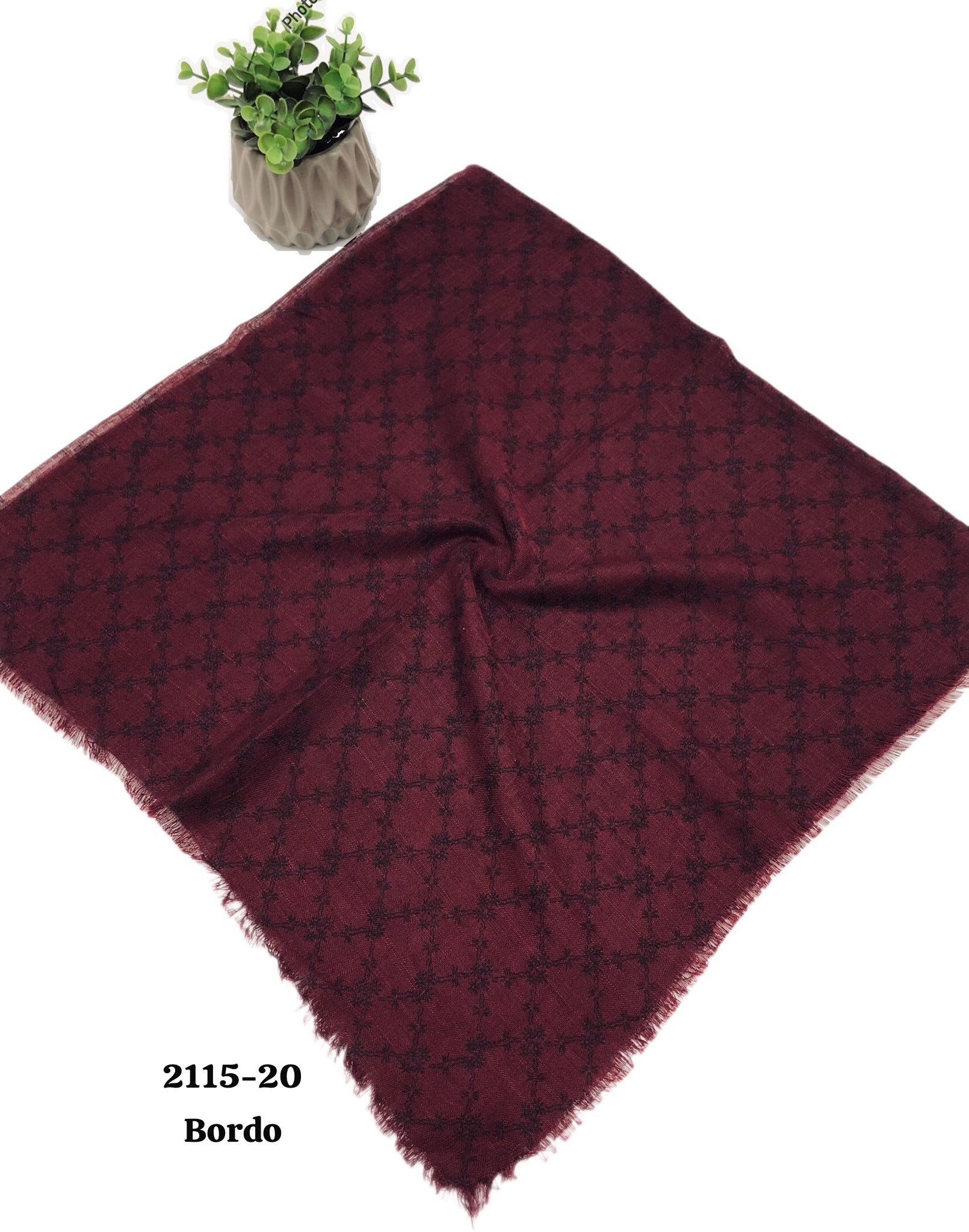 2115 Flamlı Pamuk Eşarp