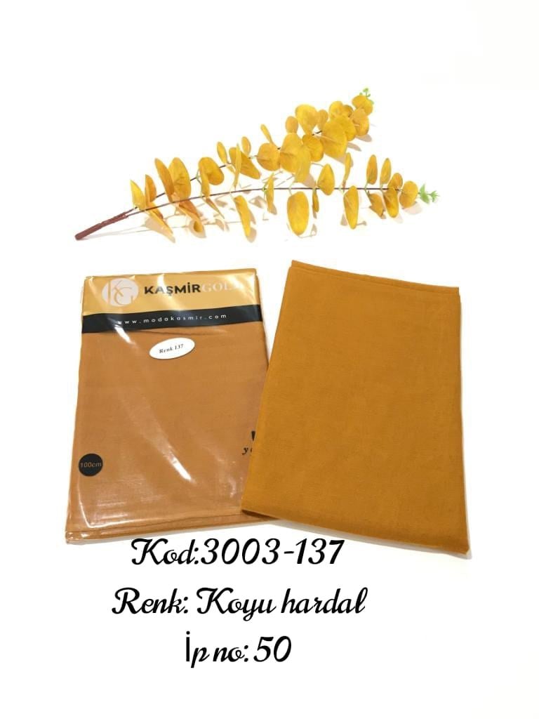 3003 Poşetli Kaşmir 100 Cm Düz Yazma