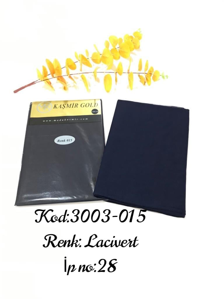 3003 Poşetli Kaşmir 100 Cm Düz Yazma