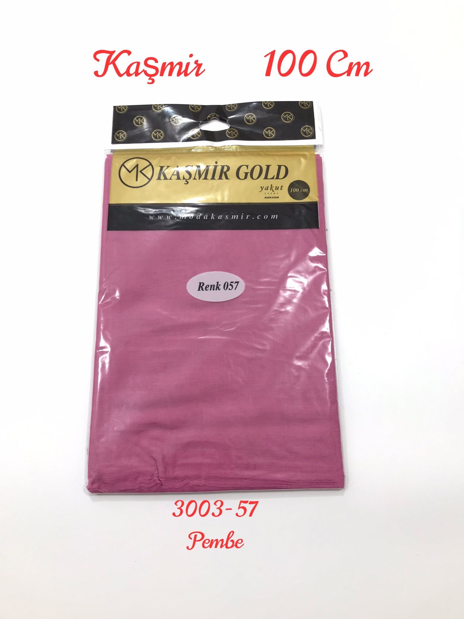 3003 Poşetli Kaşmir 100 Cm Düz Yazma