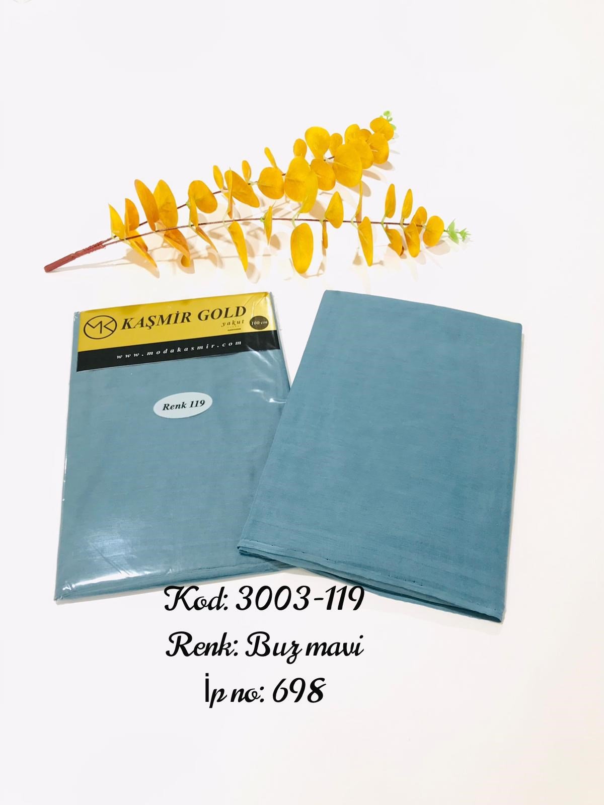 3003 Poşetli Kaşmir 100 Cm Düz Yazma