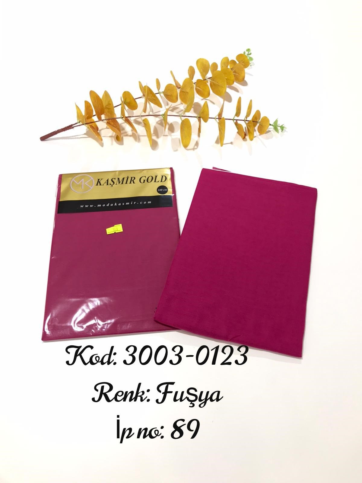 3003 Poşetli Kaşmir 100 Cm Düz Yazma