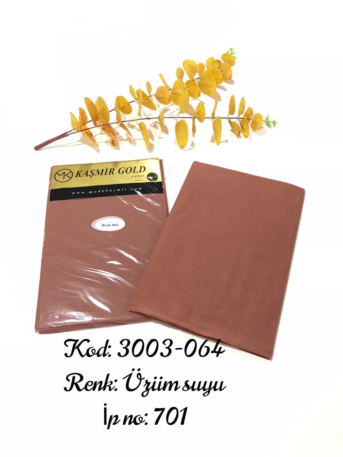 3003 Poşetli Kaşmir 100 Cm Düz Yazma