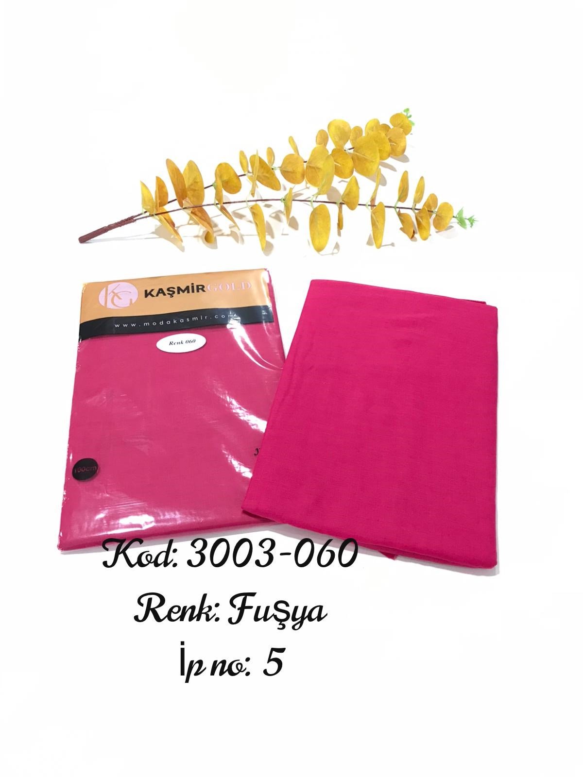 3003 Poşetli Kaşmir 100 Cm Düz Yazma
