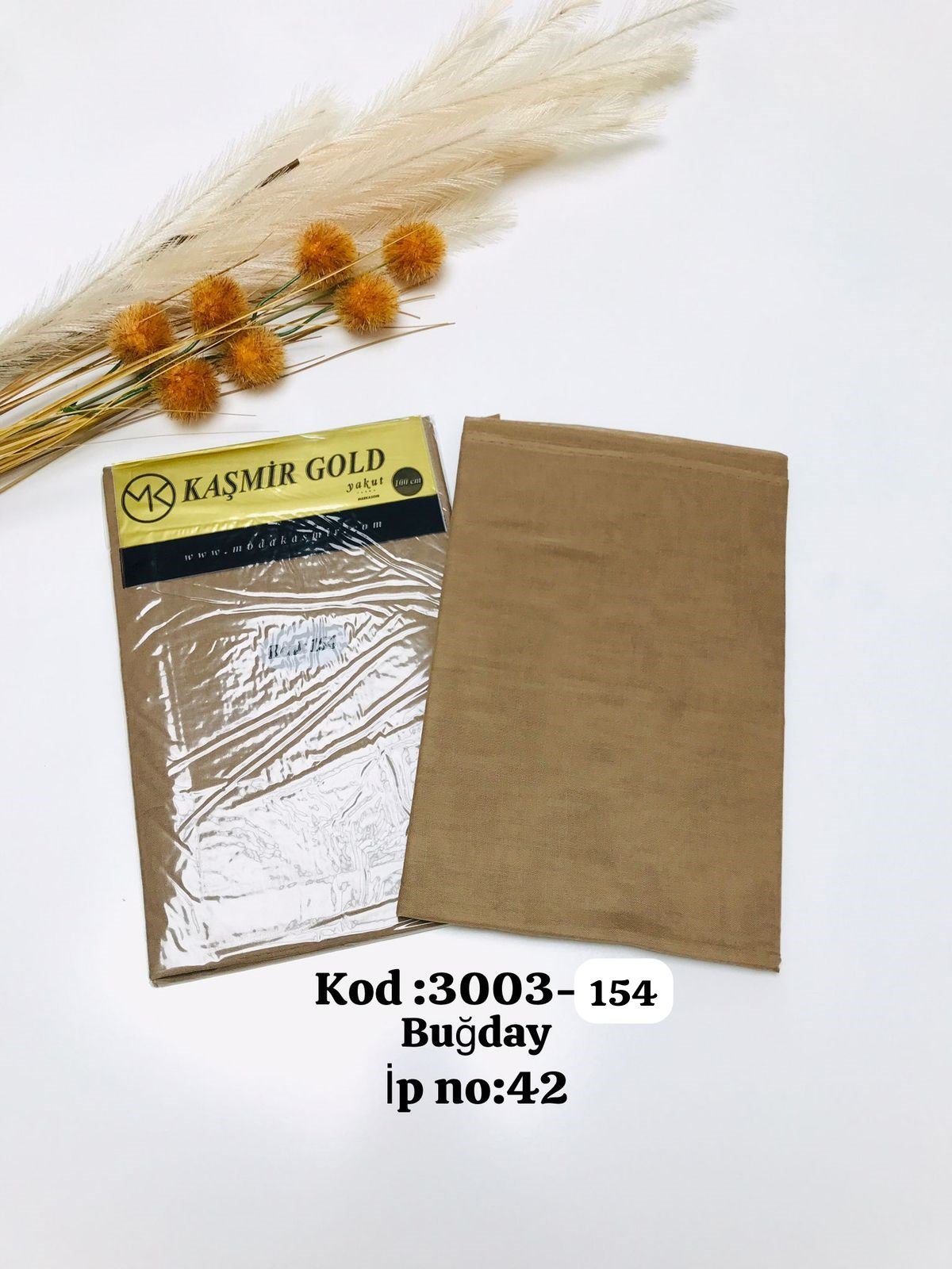 3003 Poşetli Kaşmir 100 Cm Düz Yazma