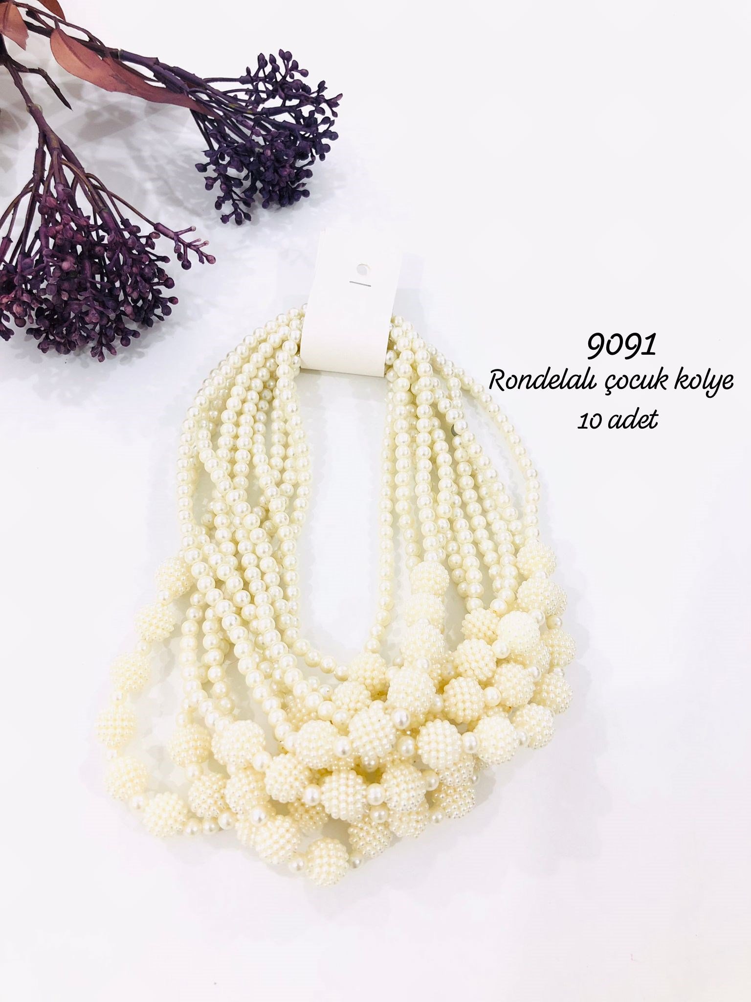 9091 Rondelalı Çocuk Kolye