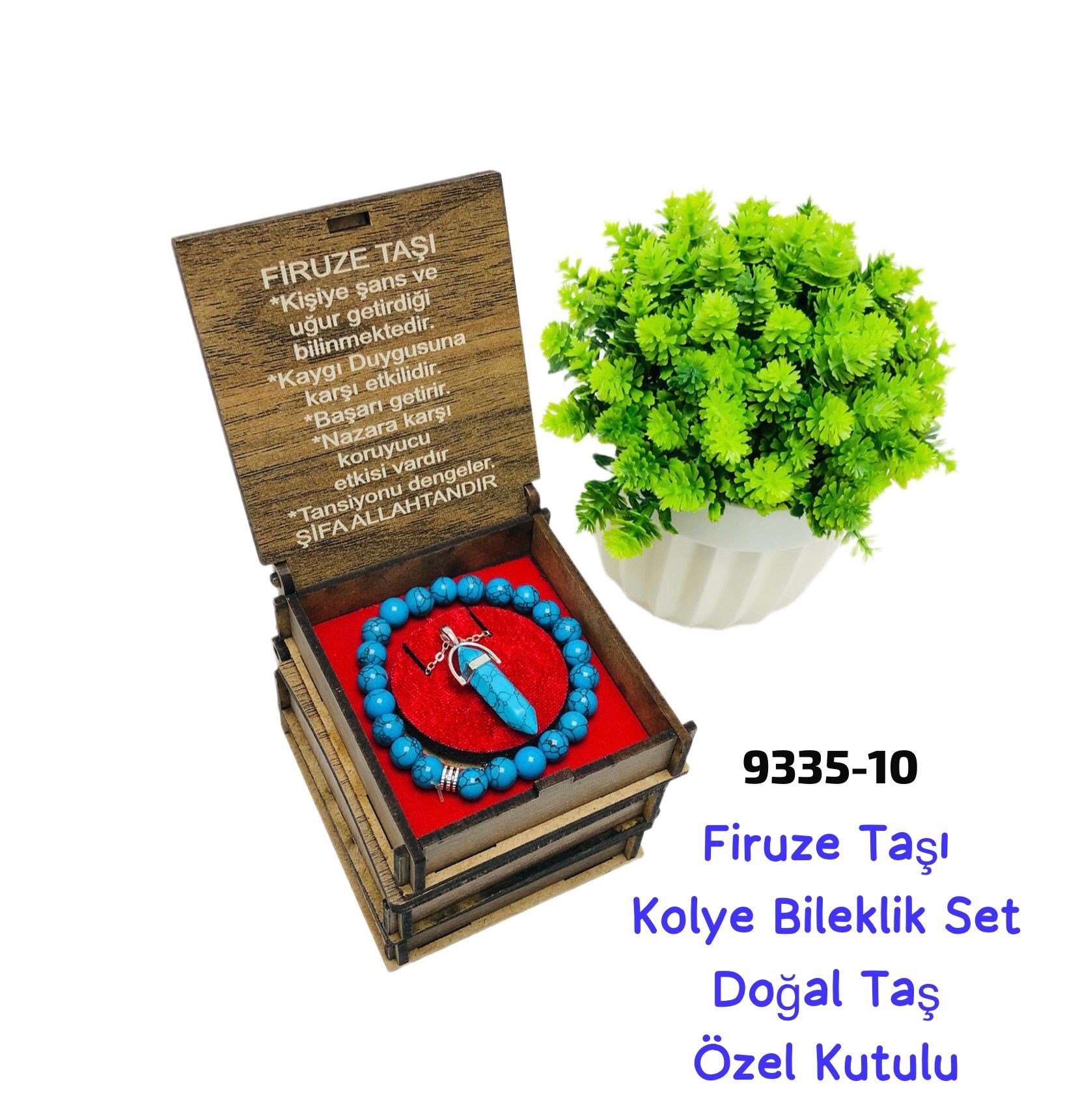 9335 Akik Taşı Kolye Bileklik Set