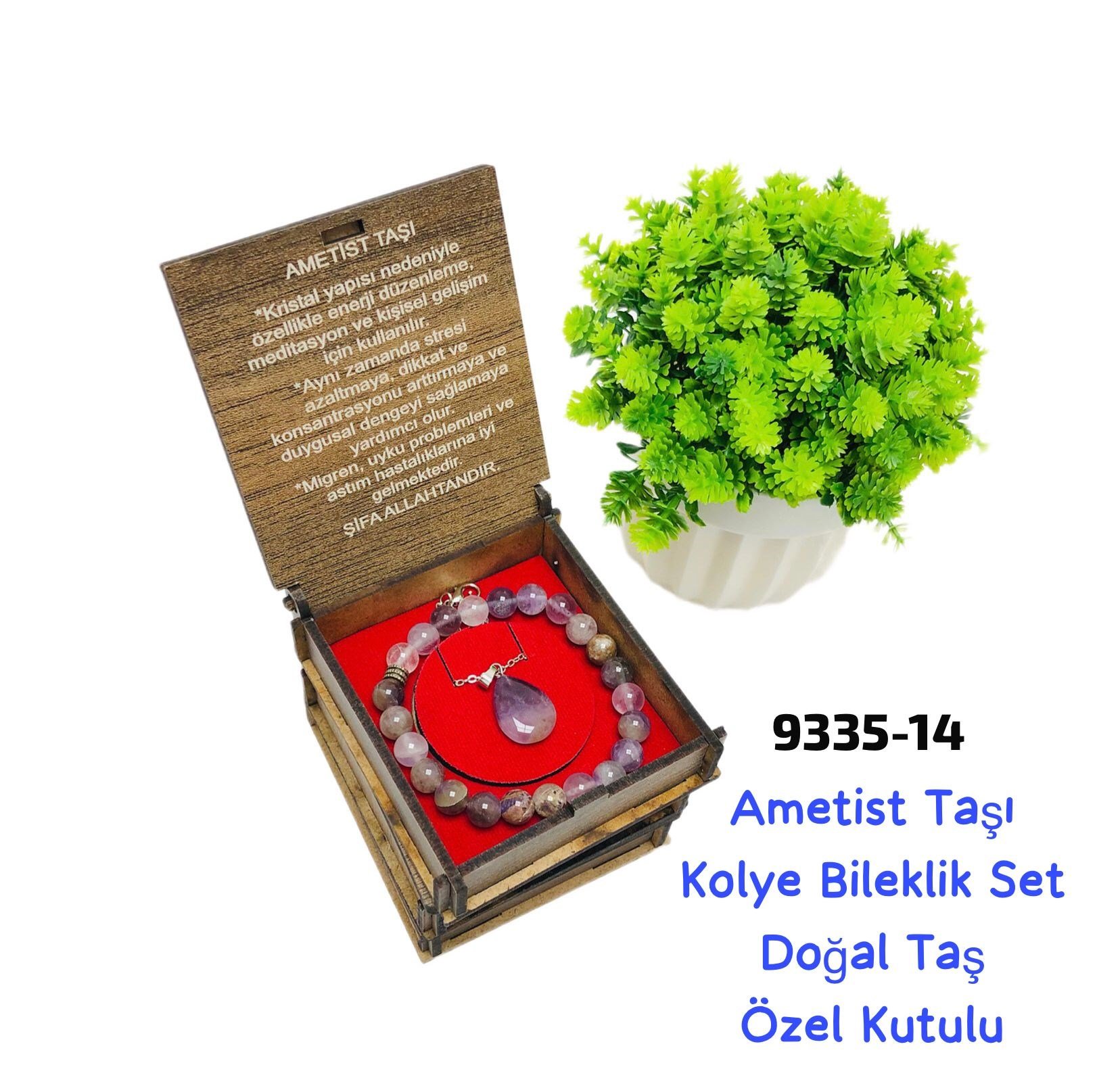 9335 Akik Taşı Kolye Bileklik Set