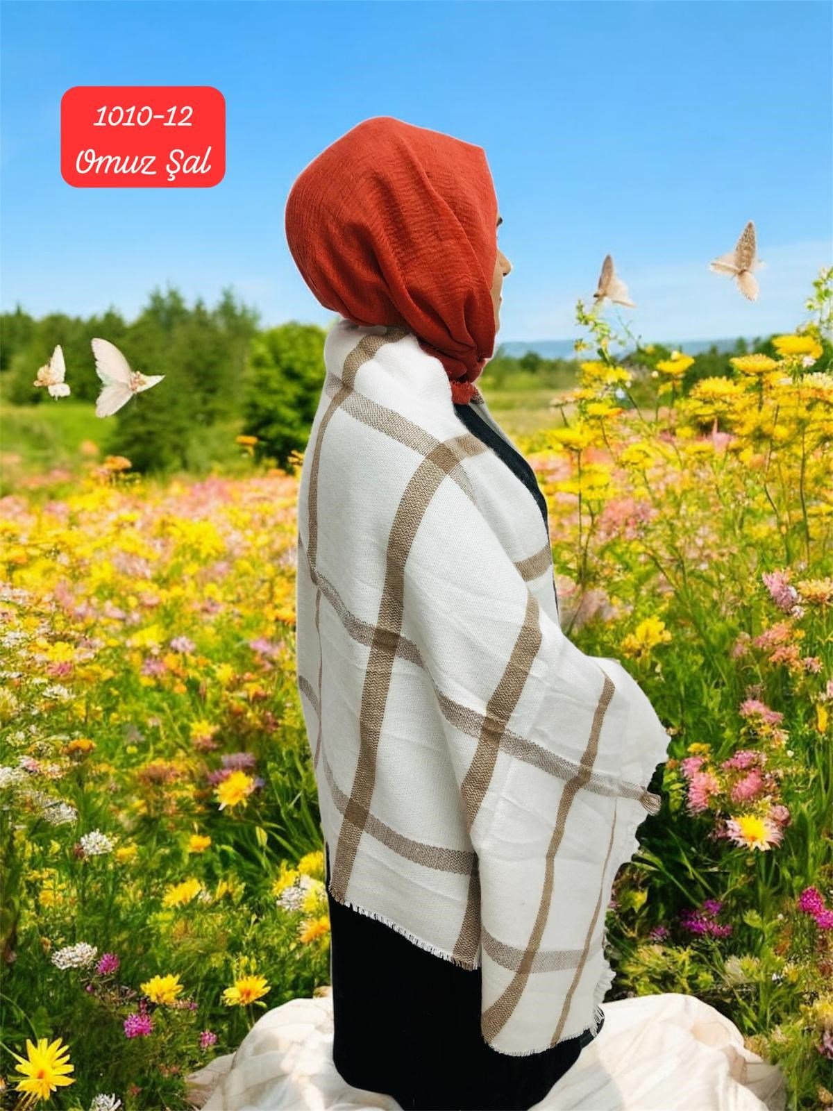 1010 Defacto Omuz Şal