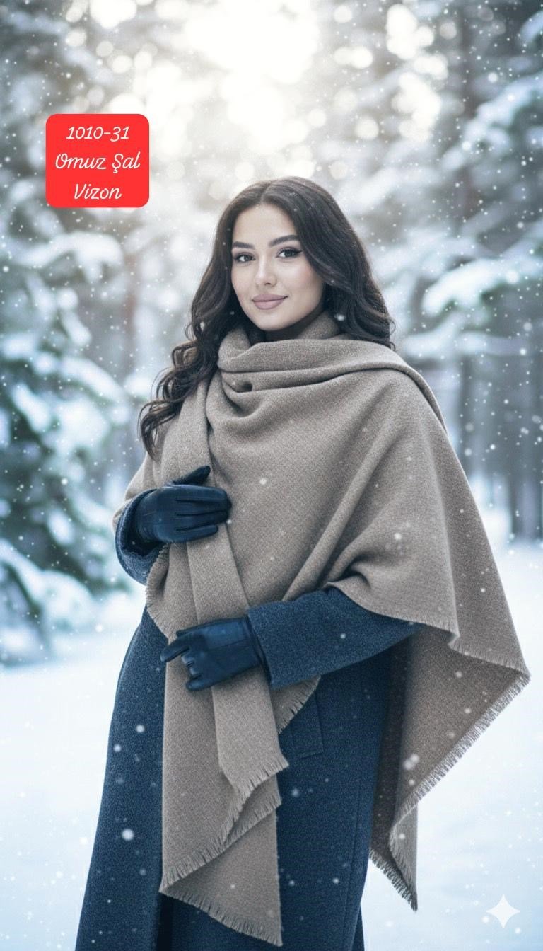 1010 Defacto Omuz Şal