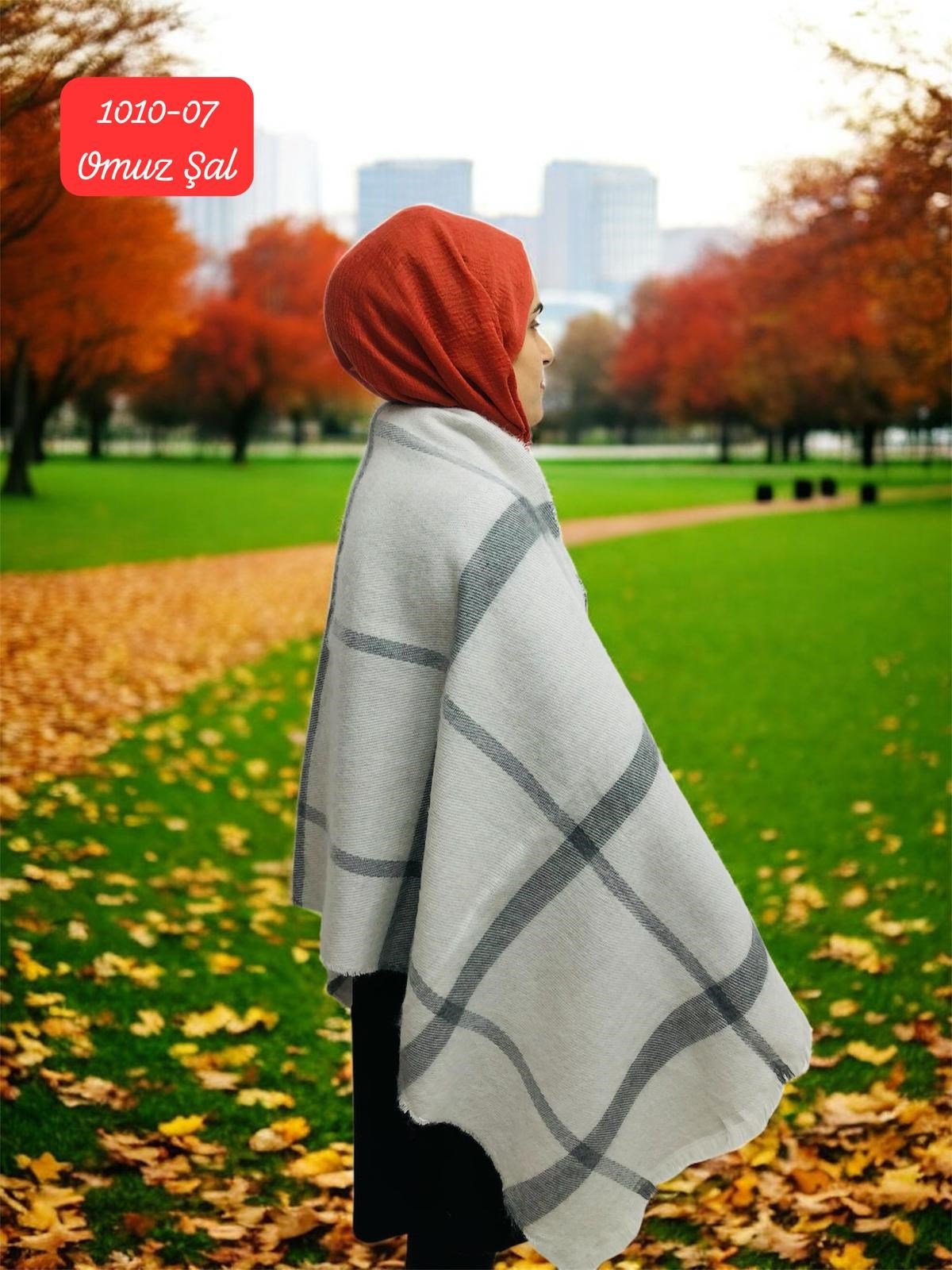 1010 Defacto Omuz Şal