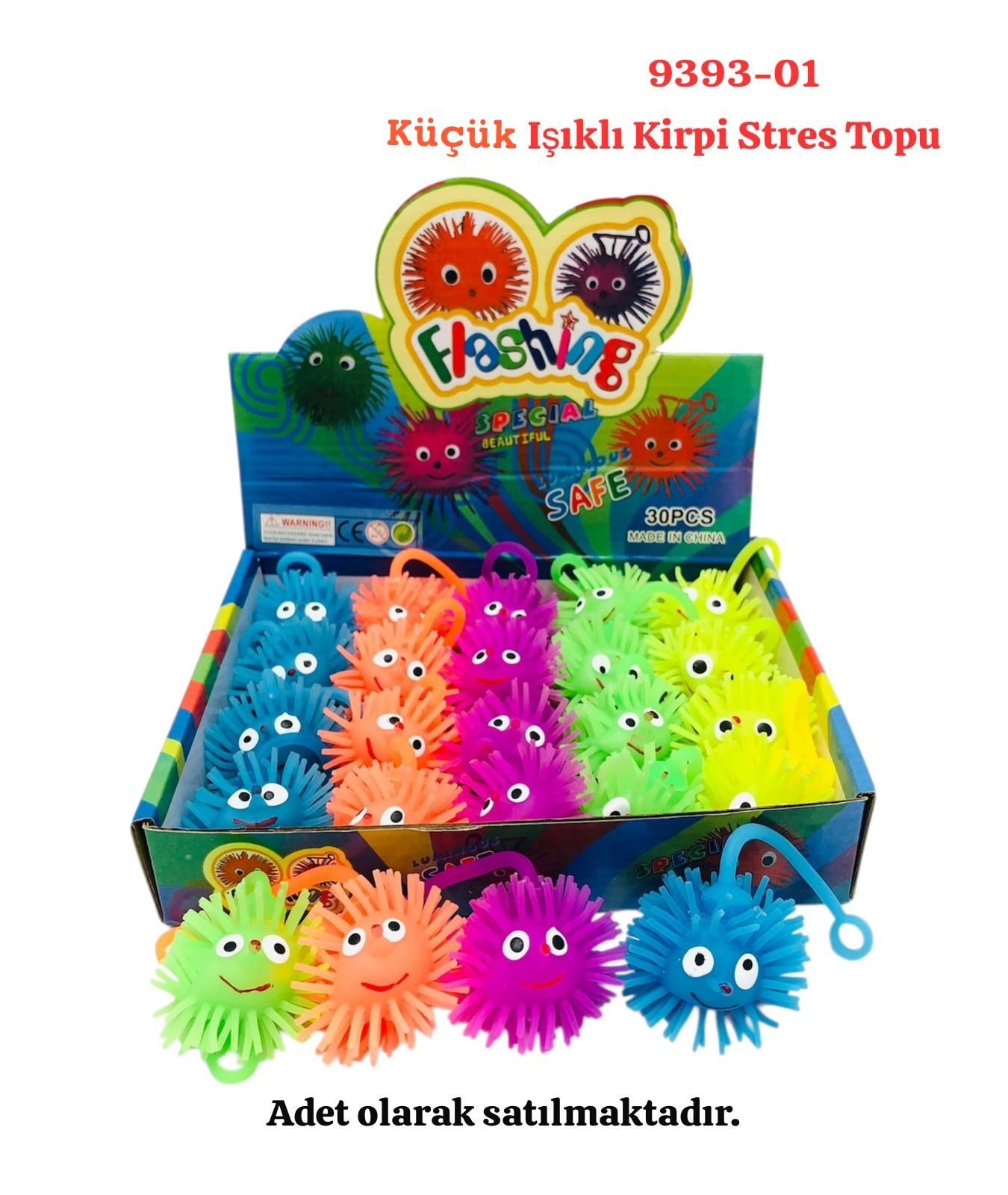 Küçük Işıklı Kirpi Stres Topu