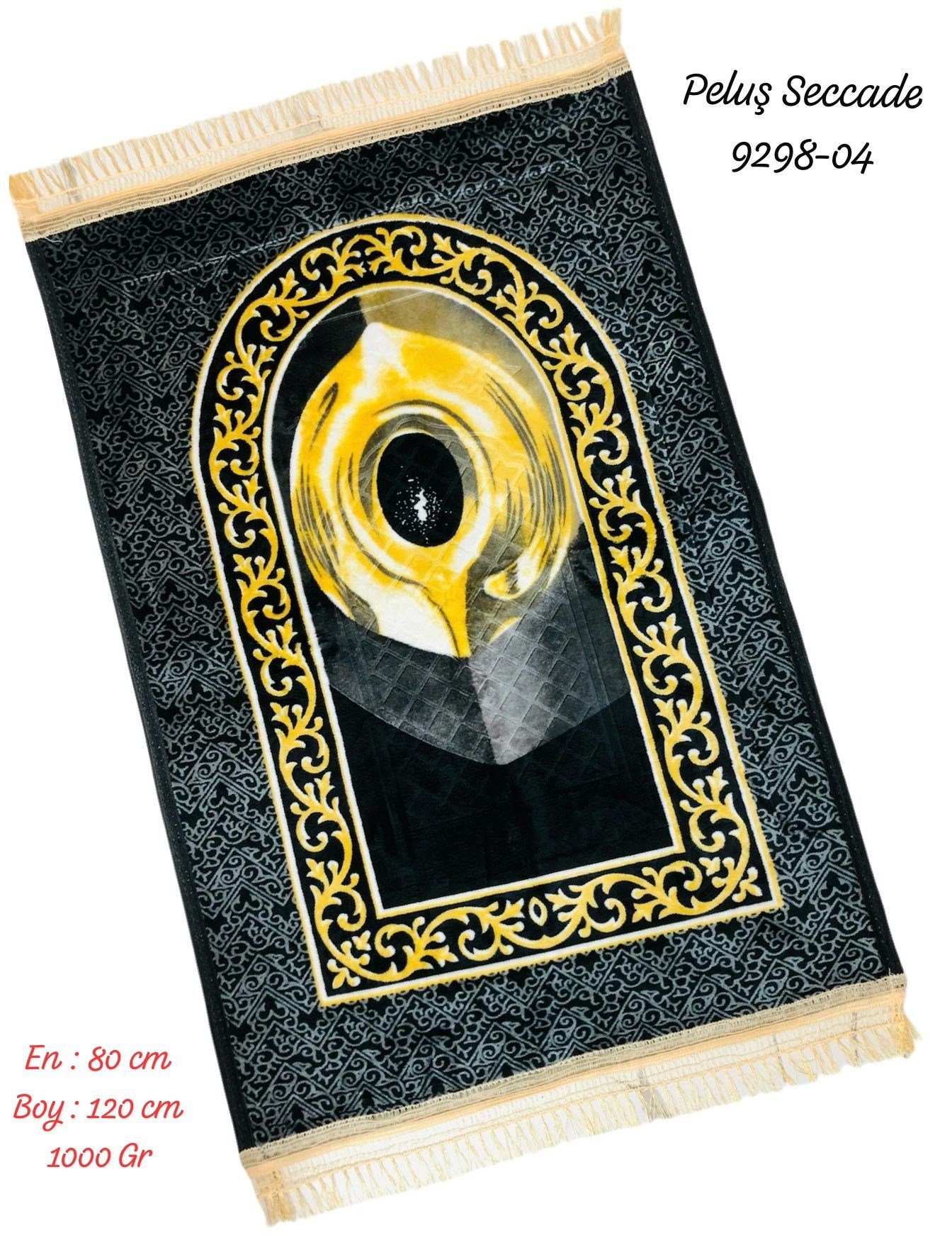 9298 Desenli Peluş Seccade Lüks