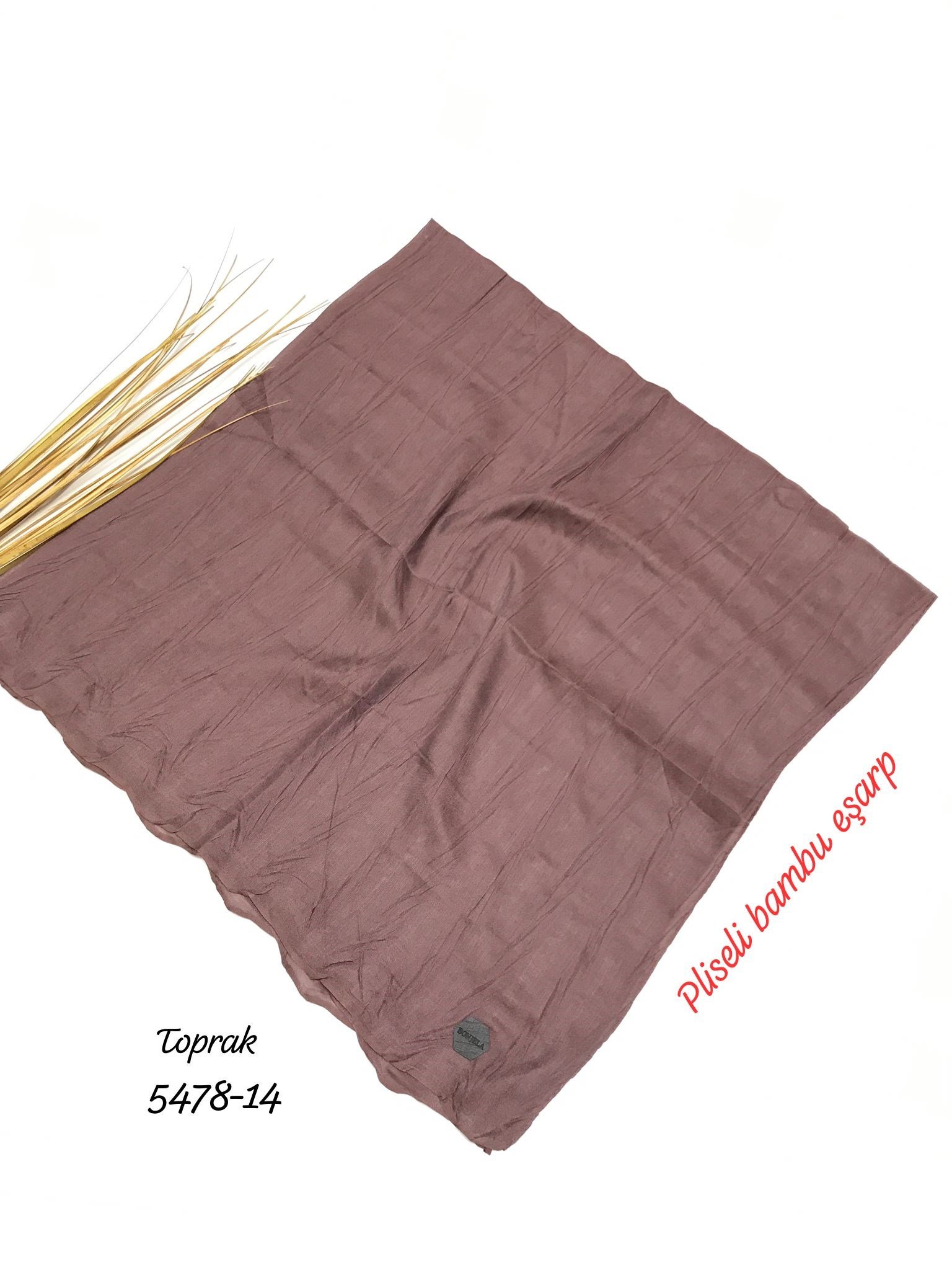 5478 Pliseli Bambu Eşarp
