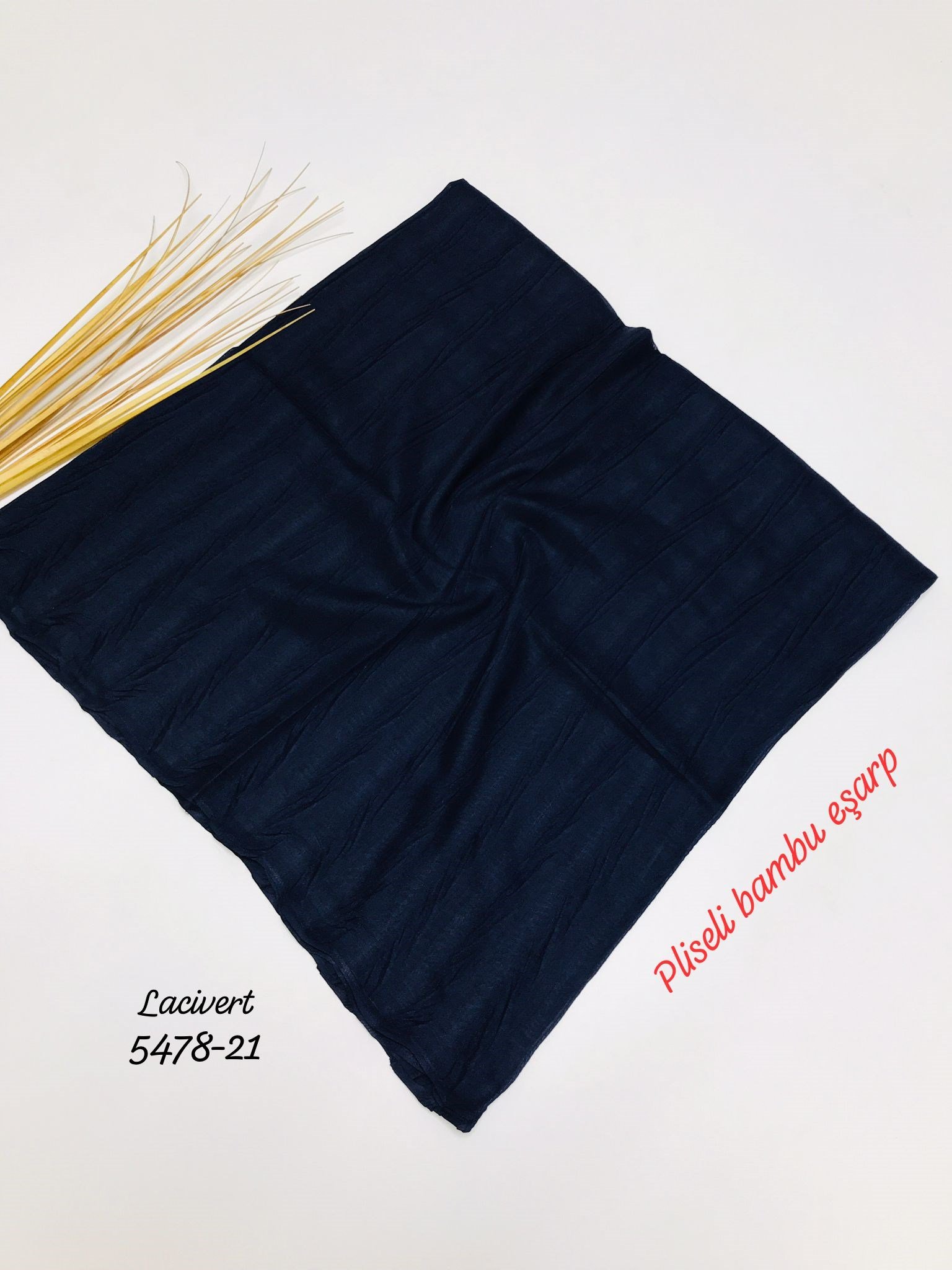 5478 Pliseli Bambu Eşarp