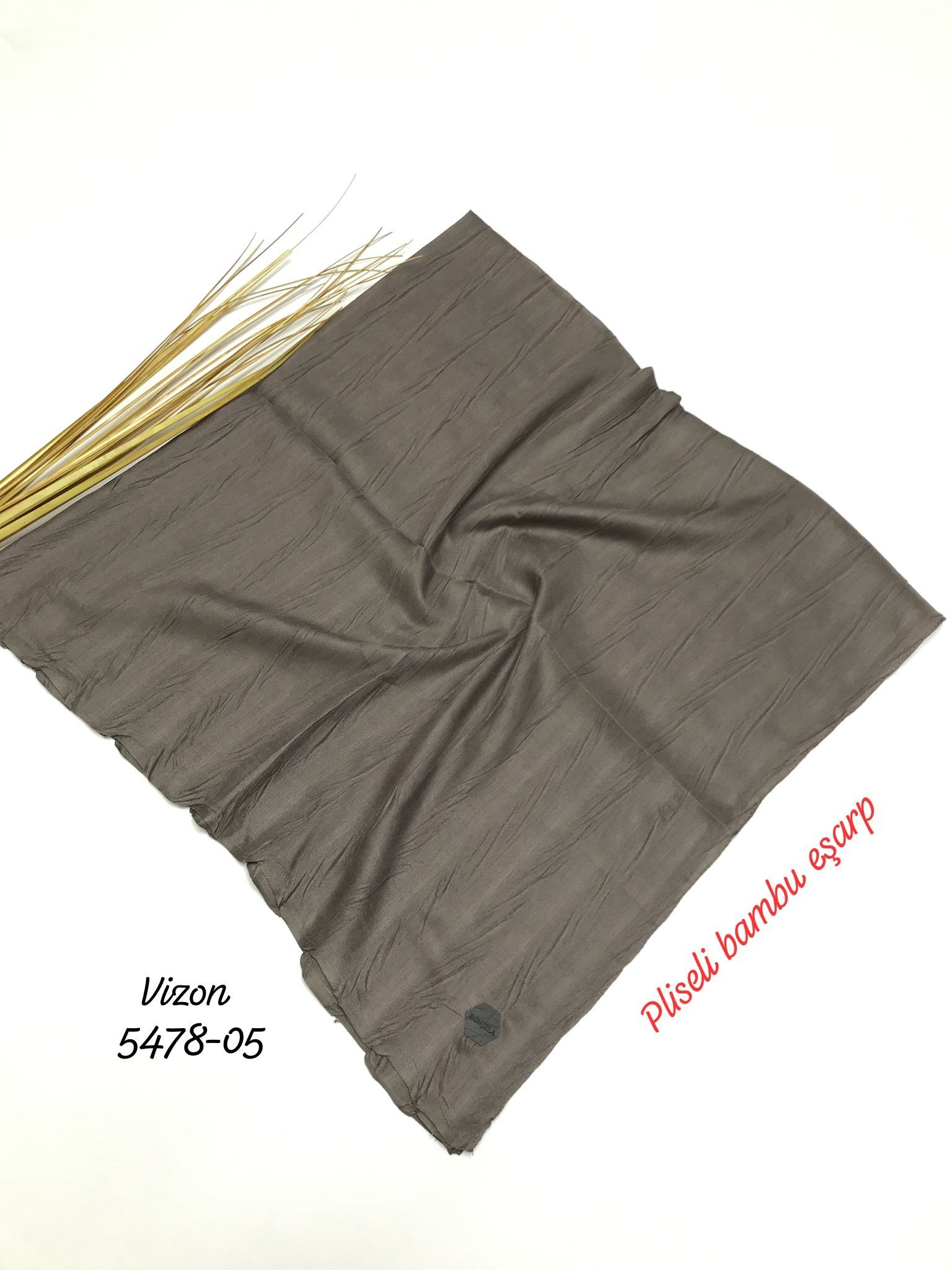 5478 Pliseli Bambu Eşarp