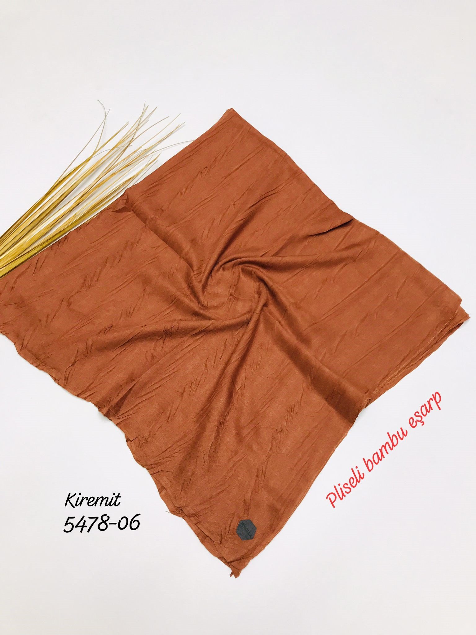 5478 Pliseli Bambu Eşarp