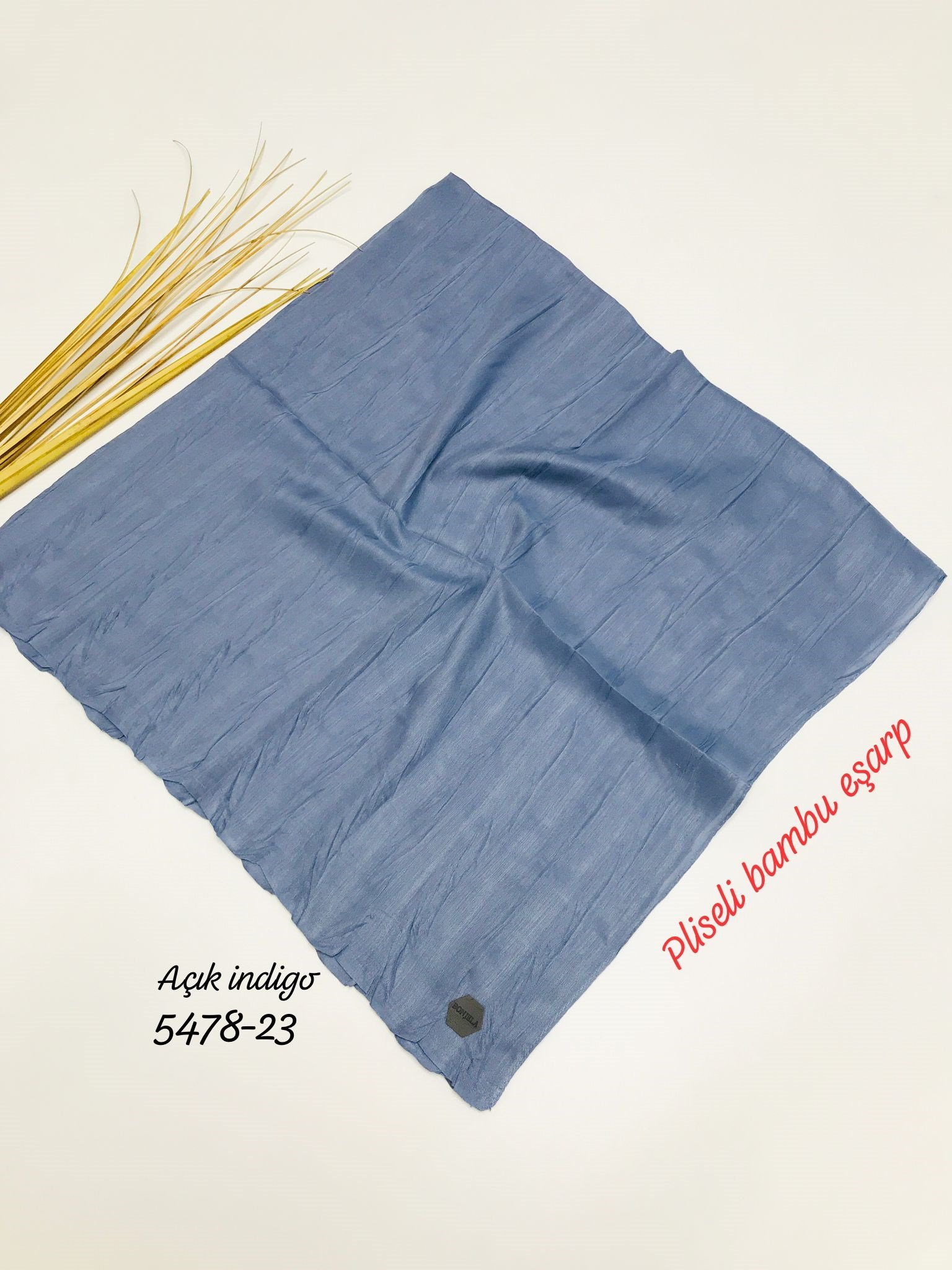 5478 Pliseli Bambu Eşarp