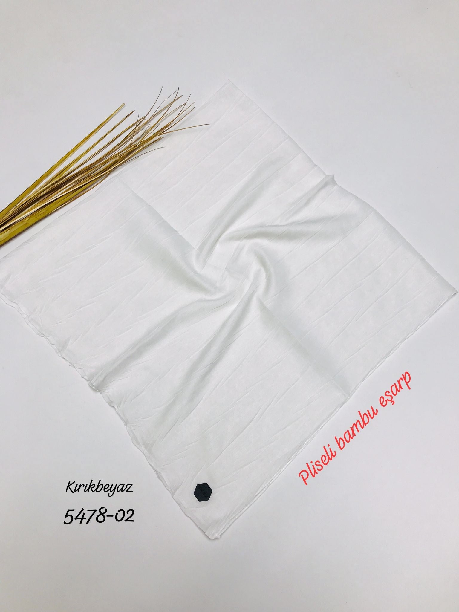 5478 Pliseli Bambu Eşarp