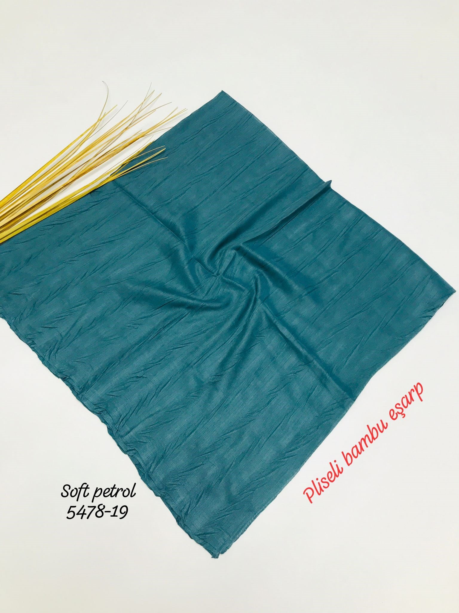 5478 Pliseli Bambu Eşarp